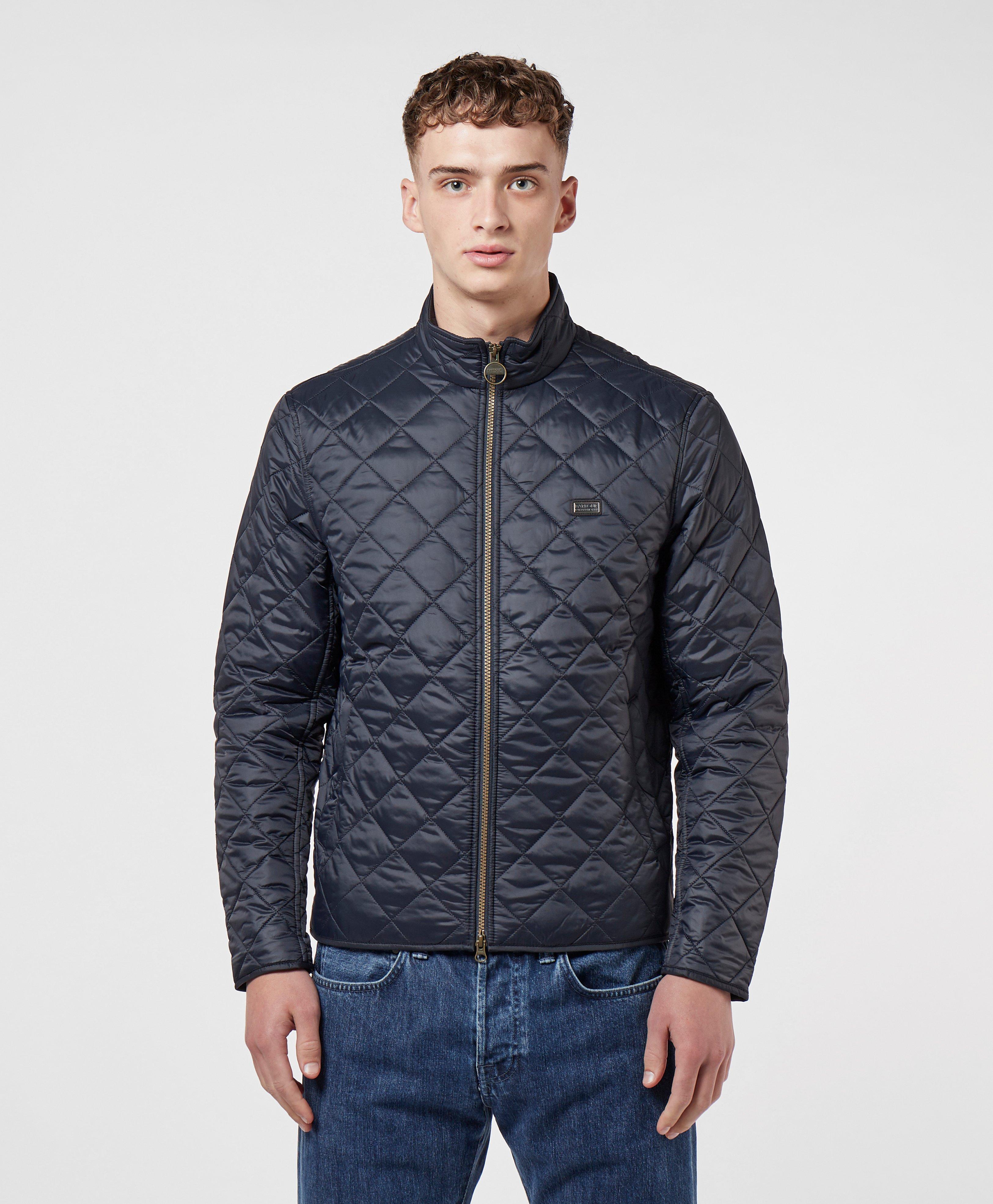 barbour international gear quilted jacket