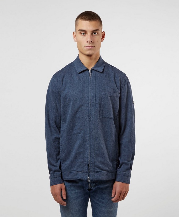 barbour international biker overshirt