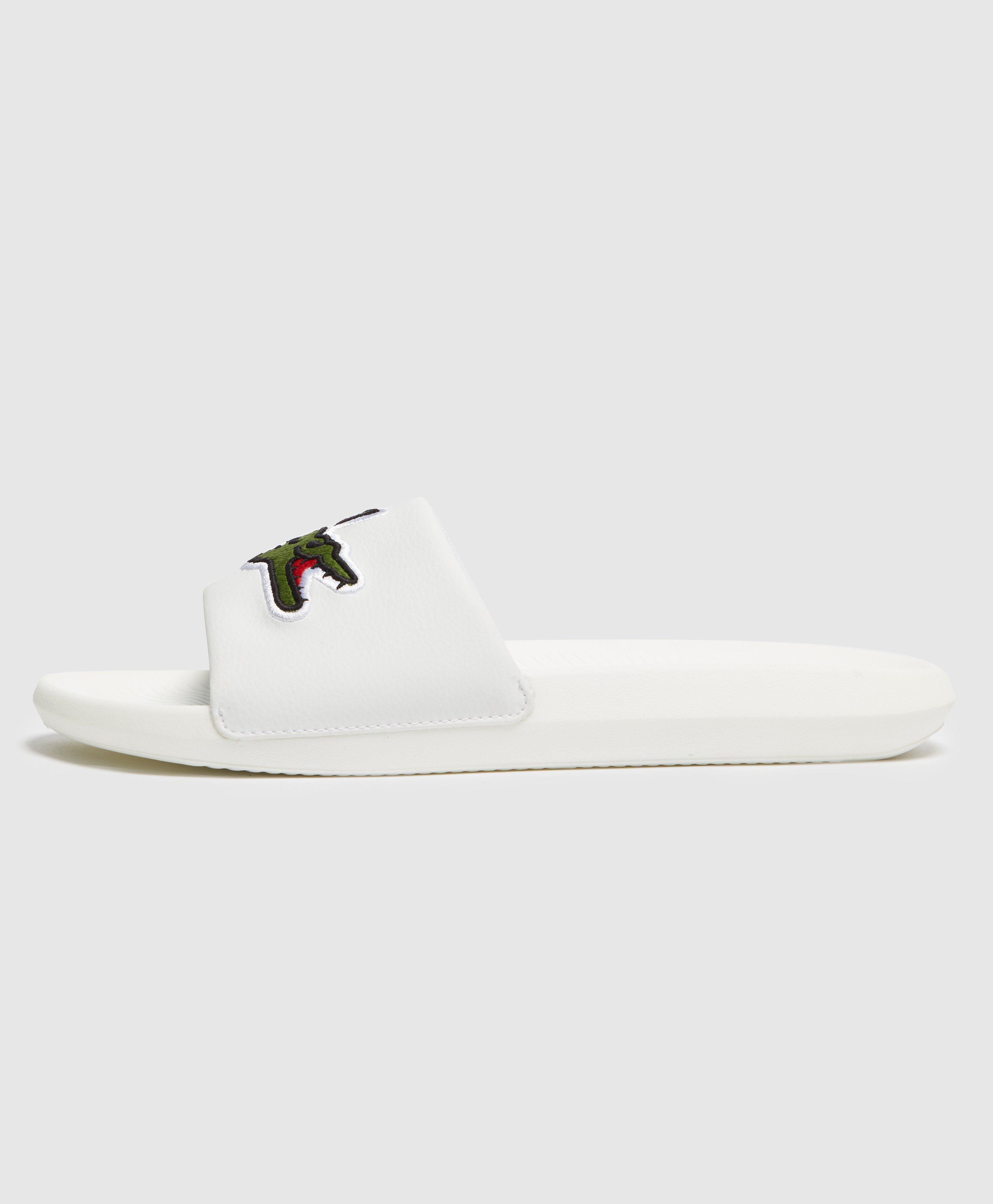 lacoste croc slides