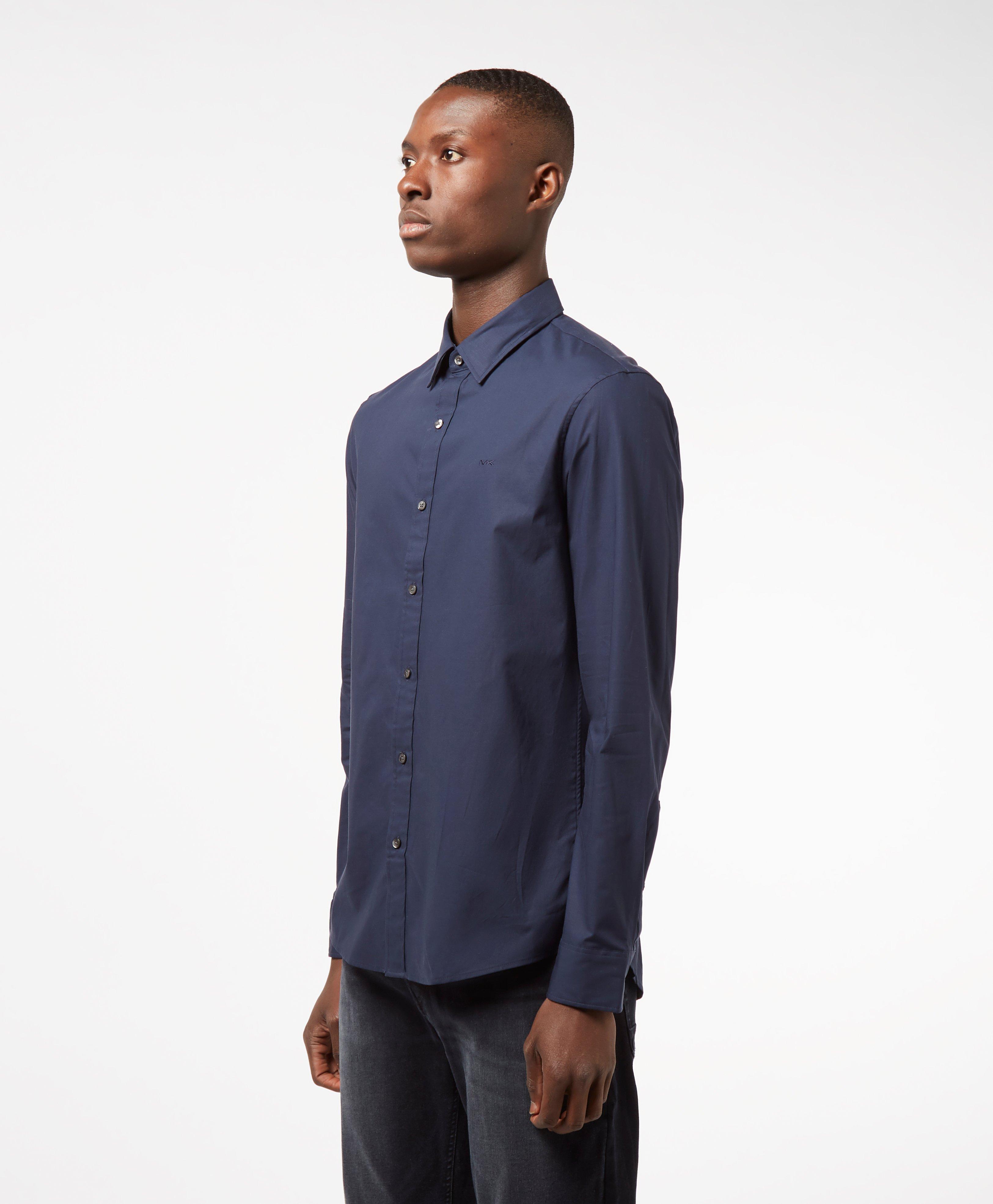 michael kors slim fit stretch shirt