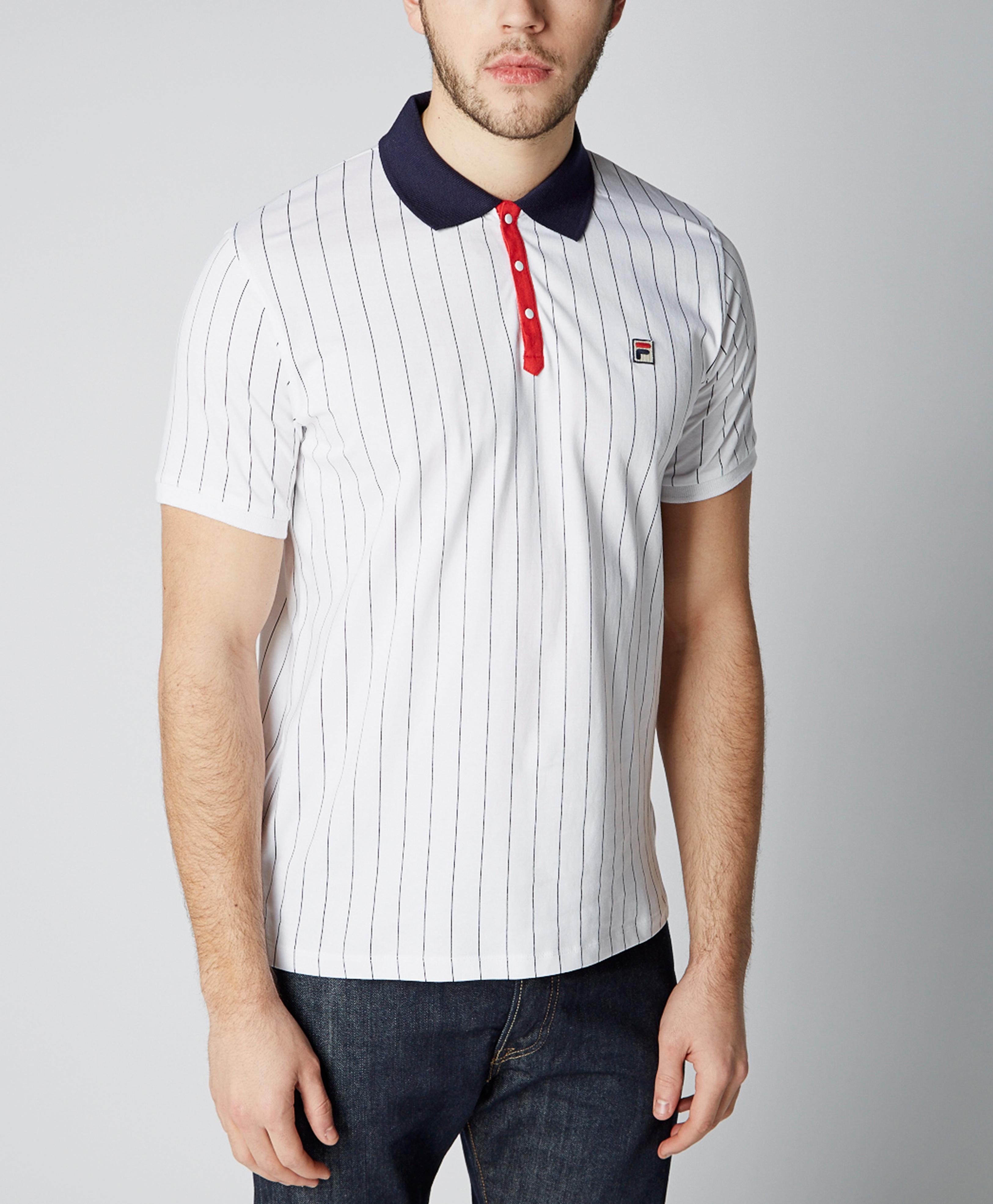 fila bb1 striped polo shirt
