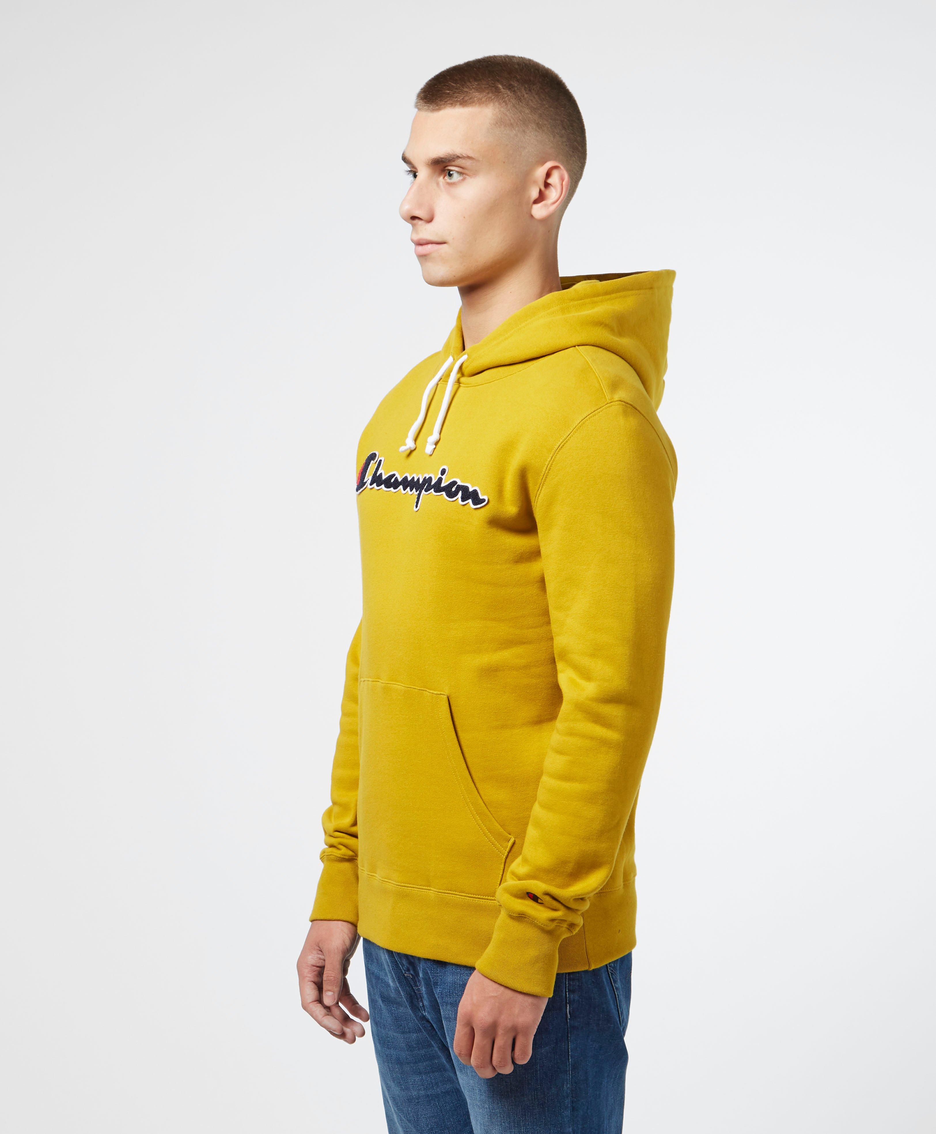 champion sleeve logo overhead hoodie