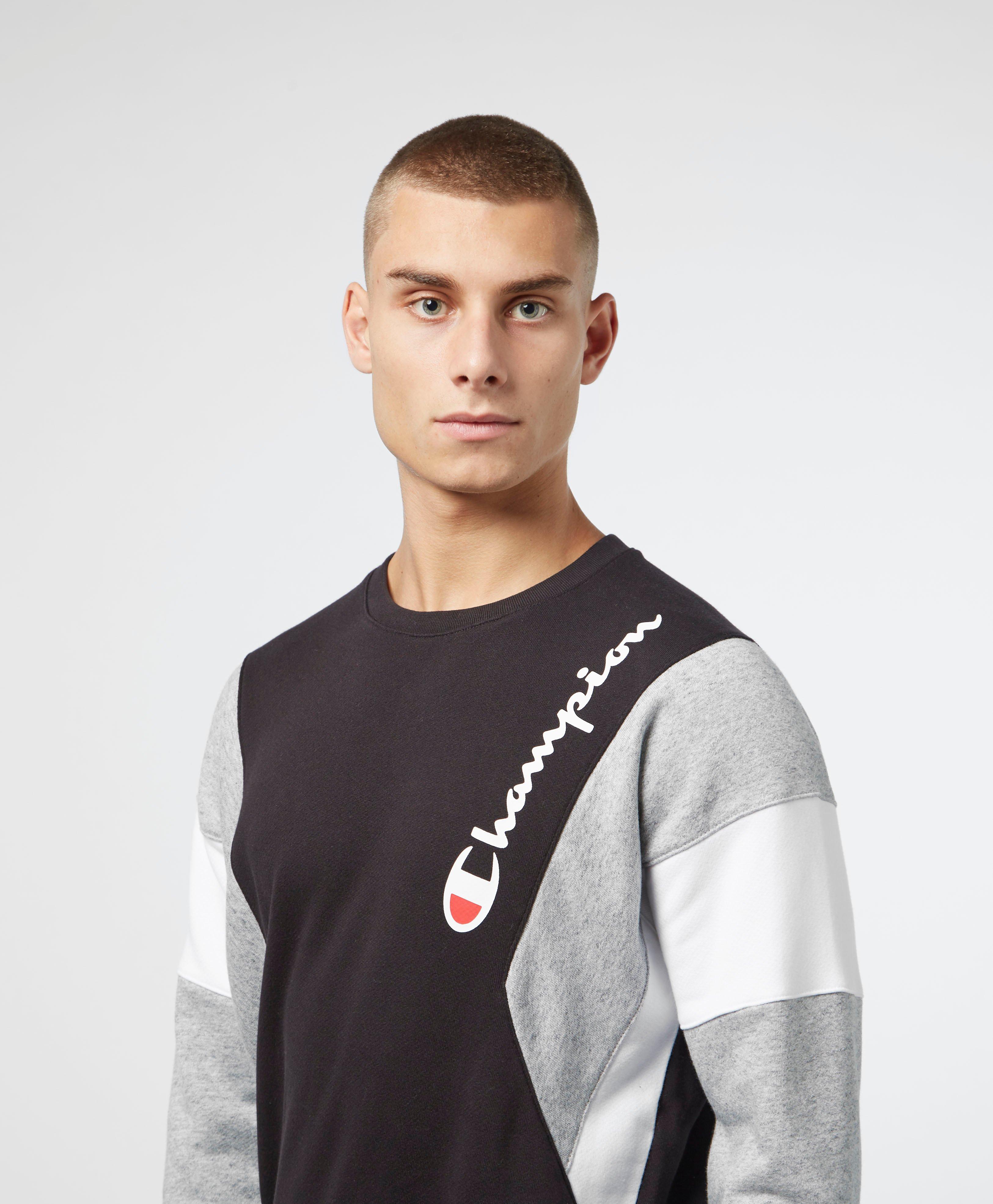 champion color block sweatshirt