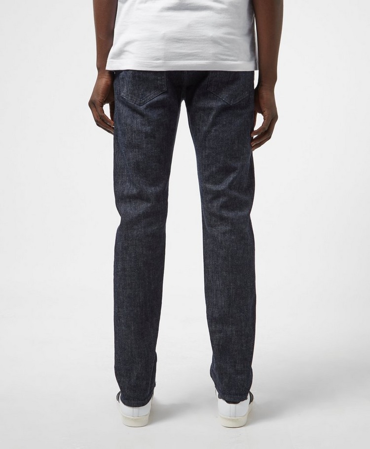 black slim tapered jeans