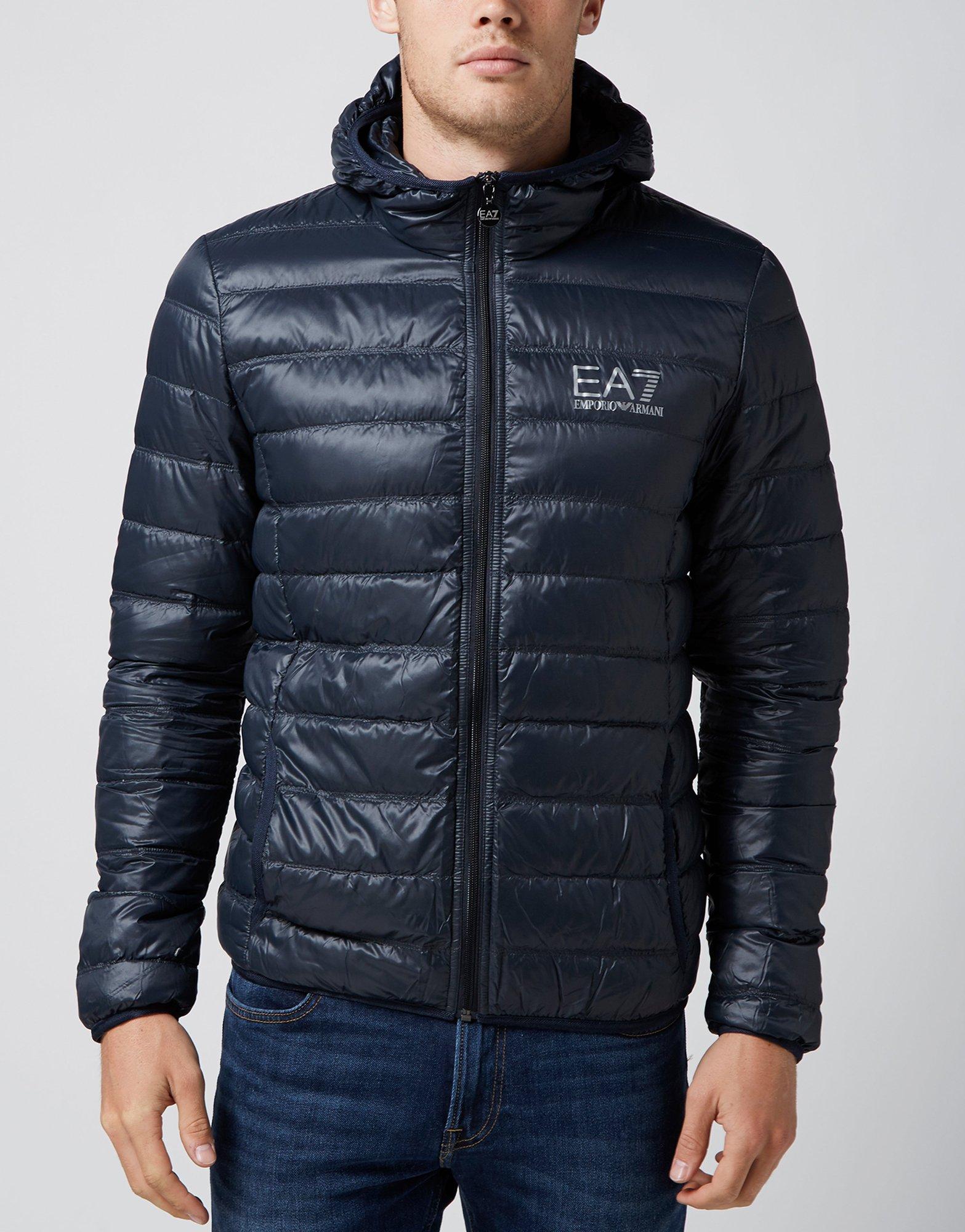 ea7 bubble jacket black