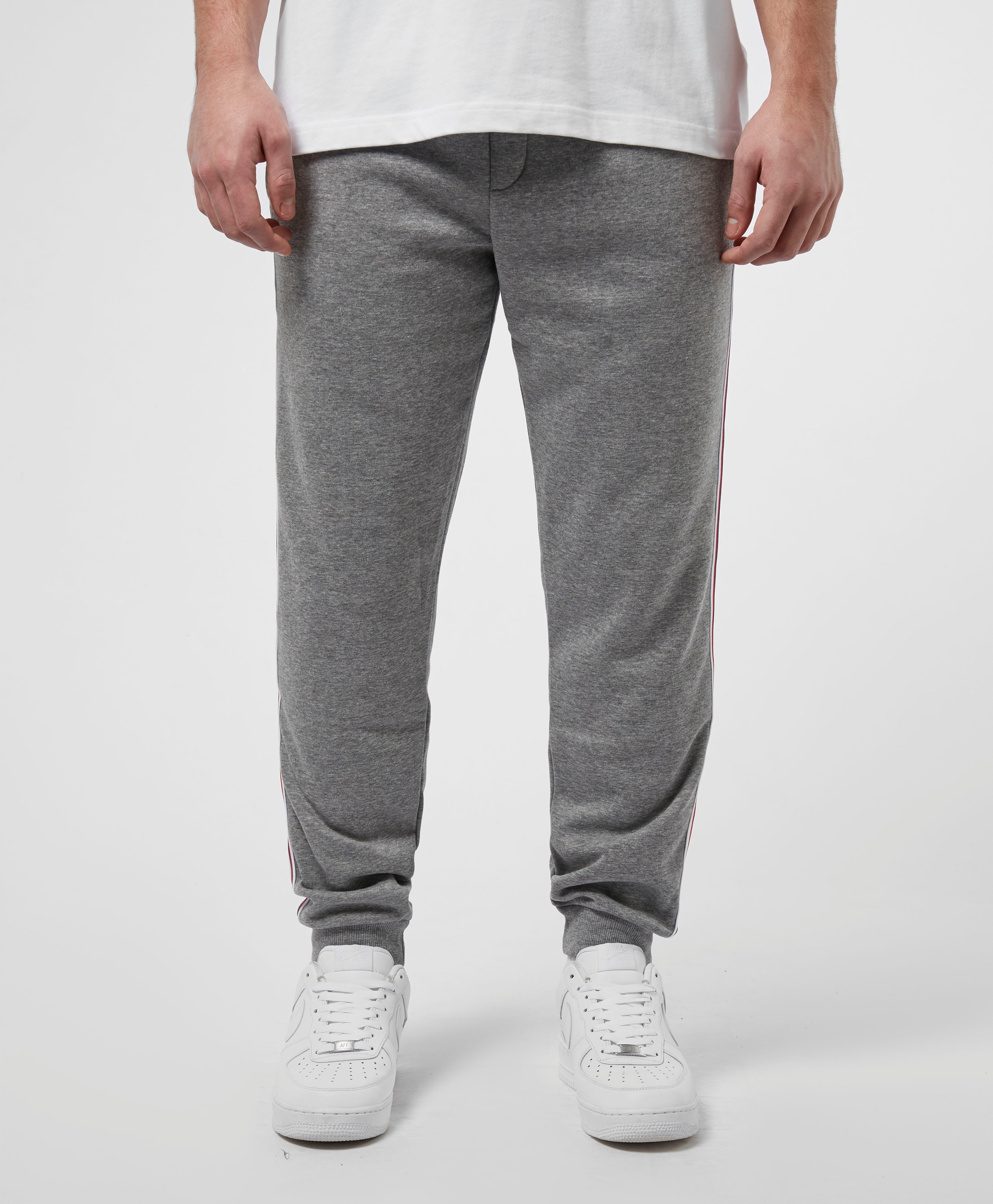 lacoste cuffed fleece track pants