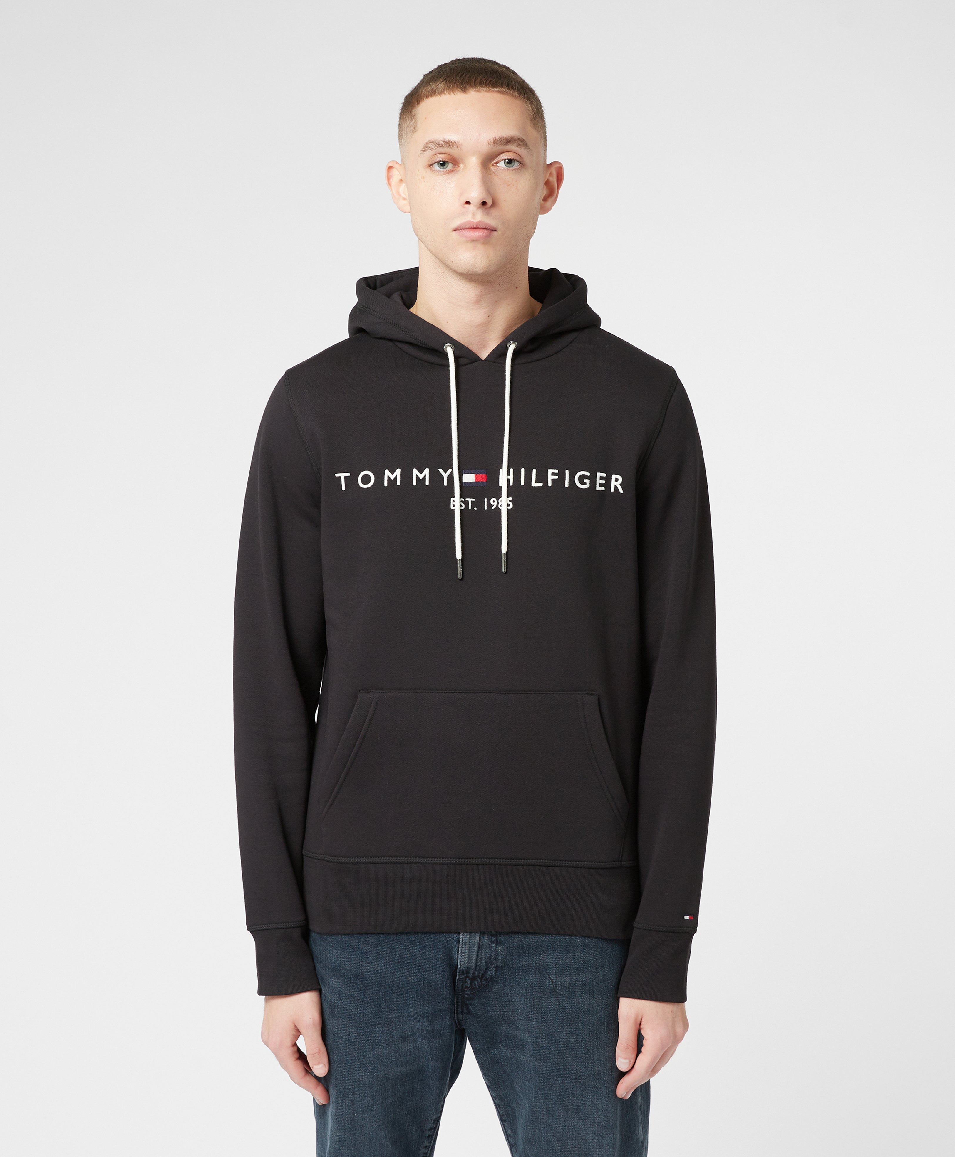 black tommy hilfiger hoodie womens