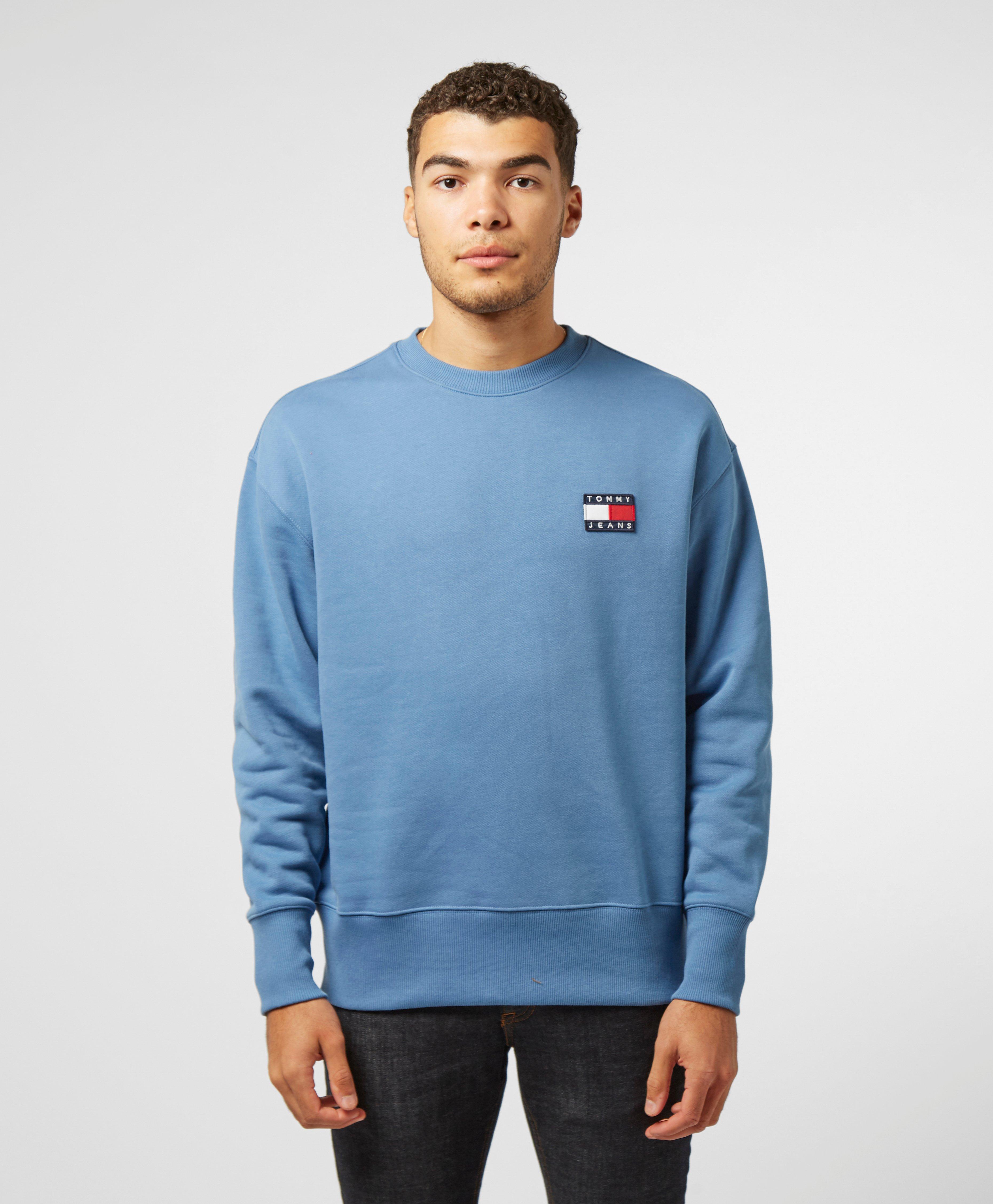 tommy badge crew sweatshirt