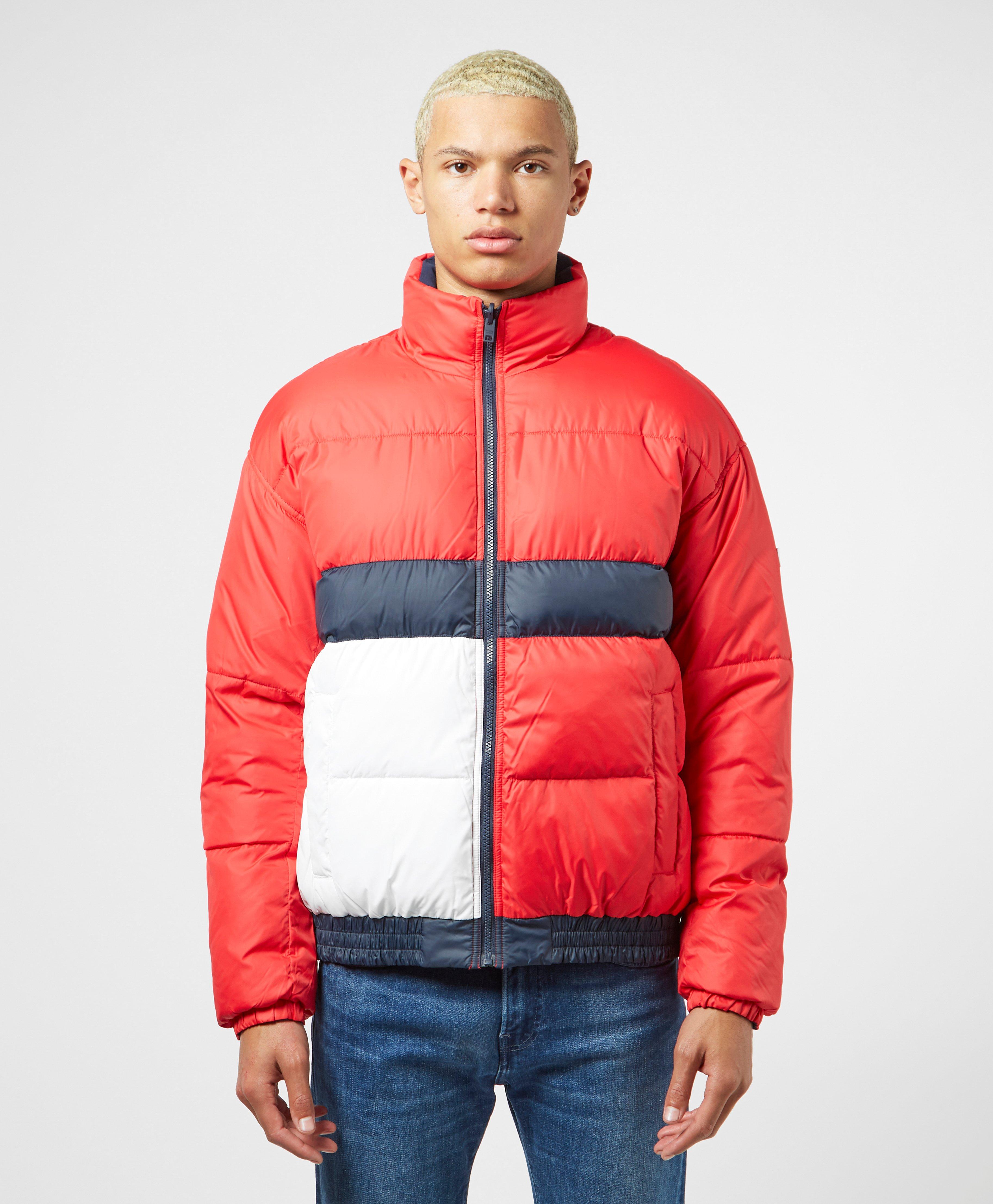 tommy jeans red reversible jacket