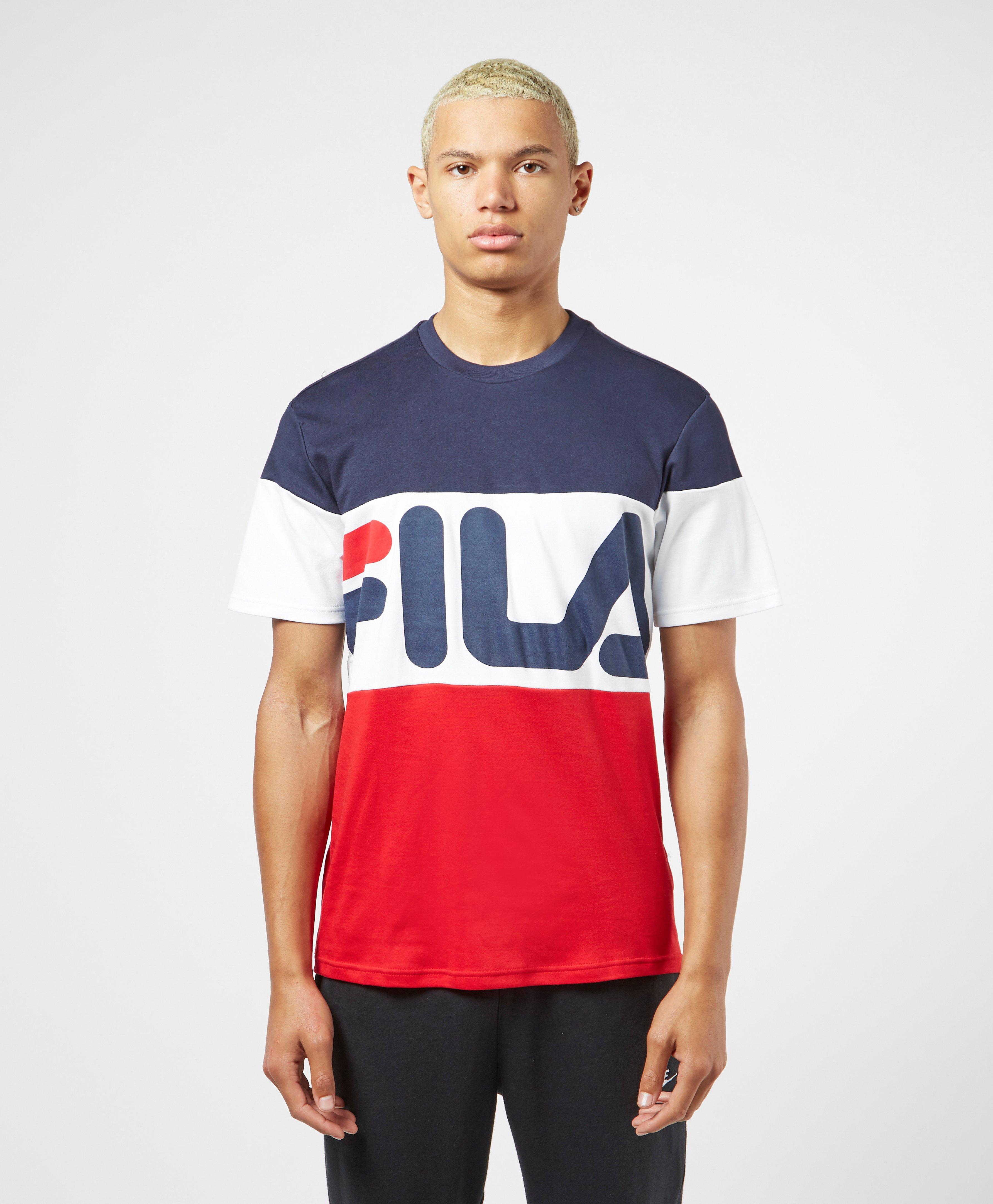 fila colour block t shirt