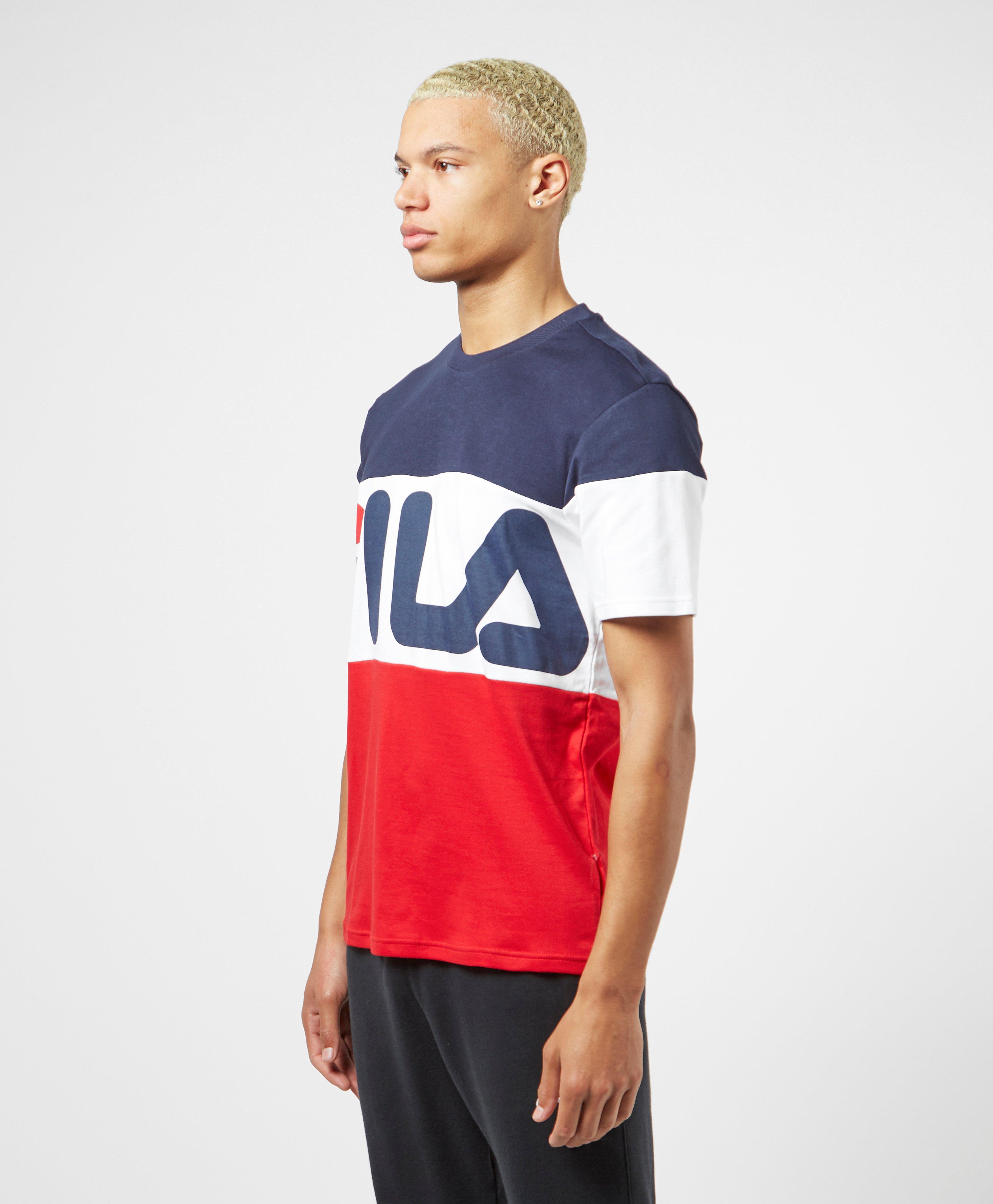 fila colour block t shirt