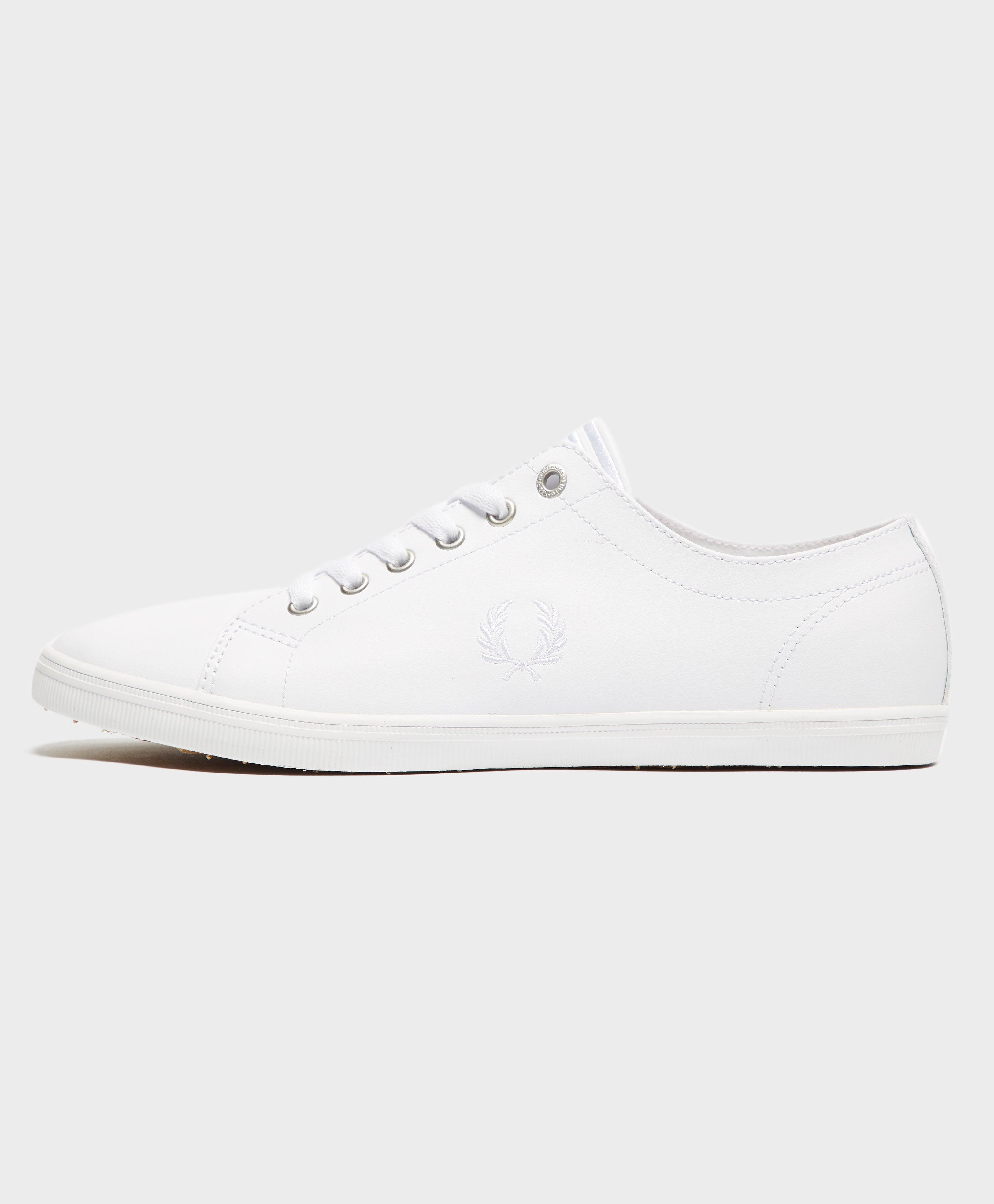 fred perry kingston leather plimsolls