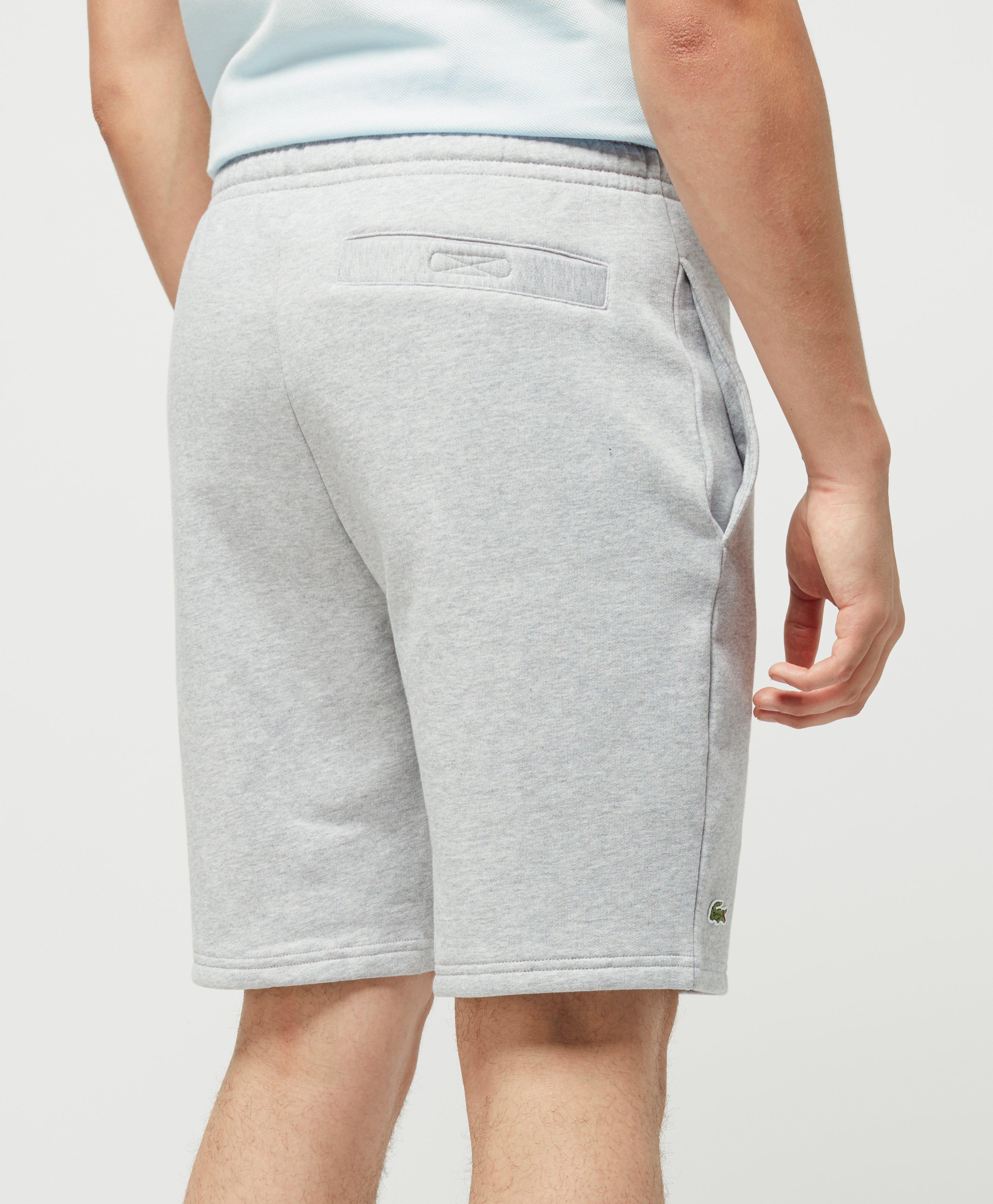 lacoste grey fleece shorts