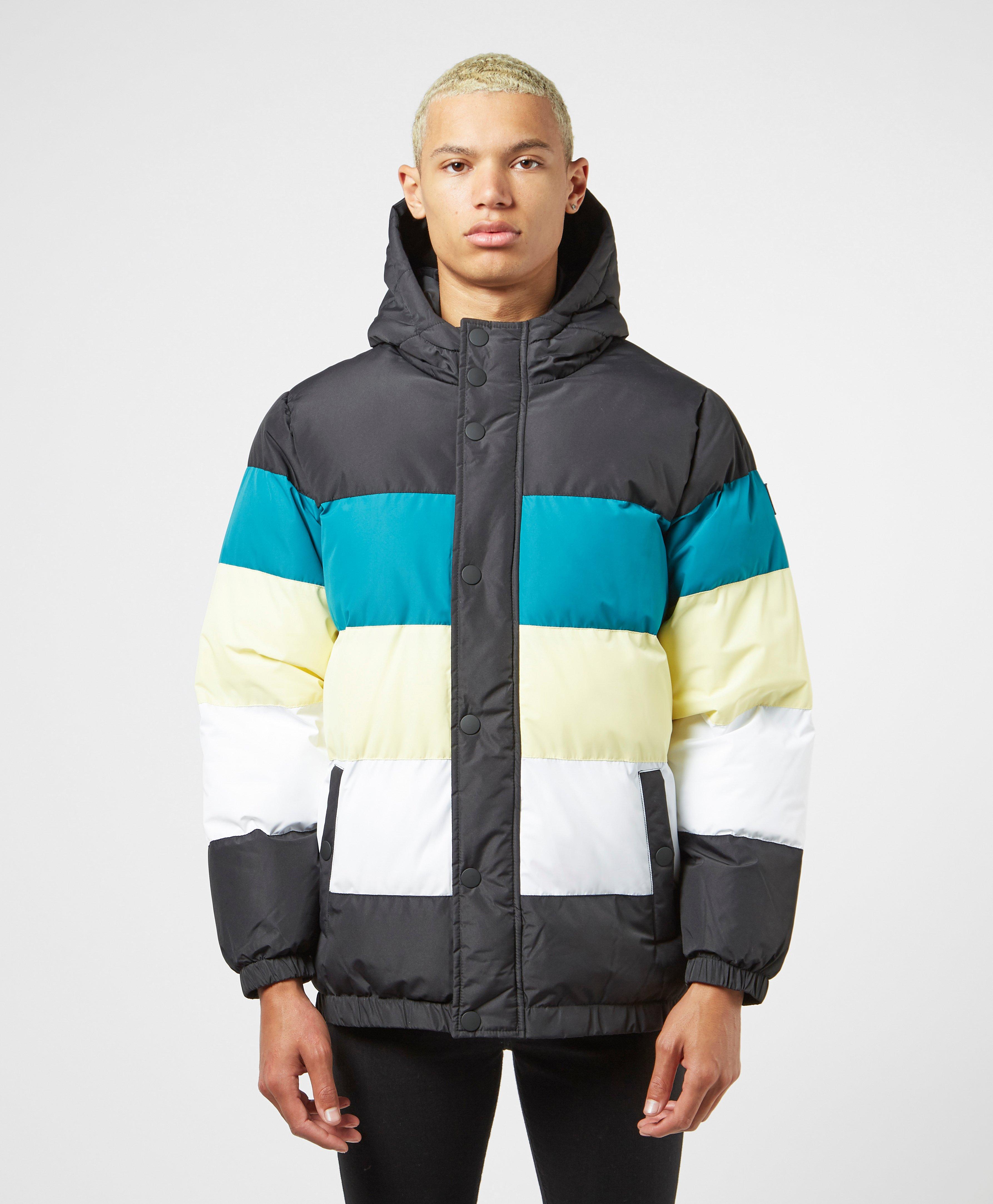 fila padded jacket with buckle fastening and chest logo