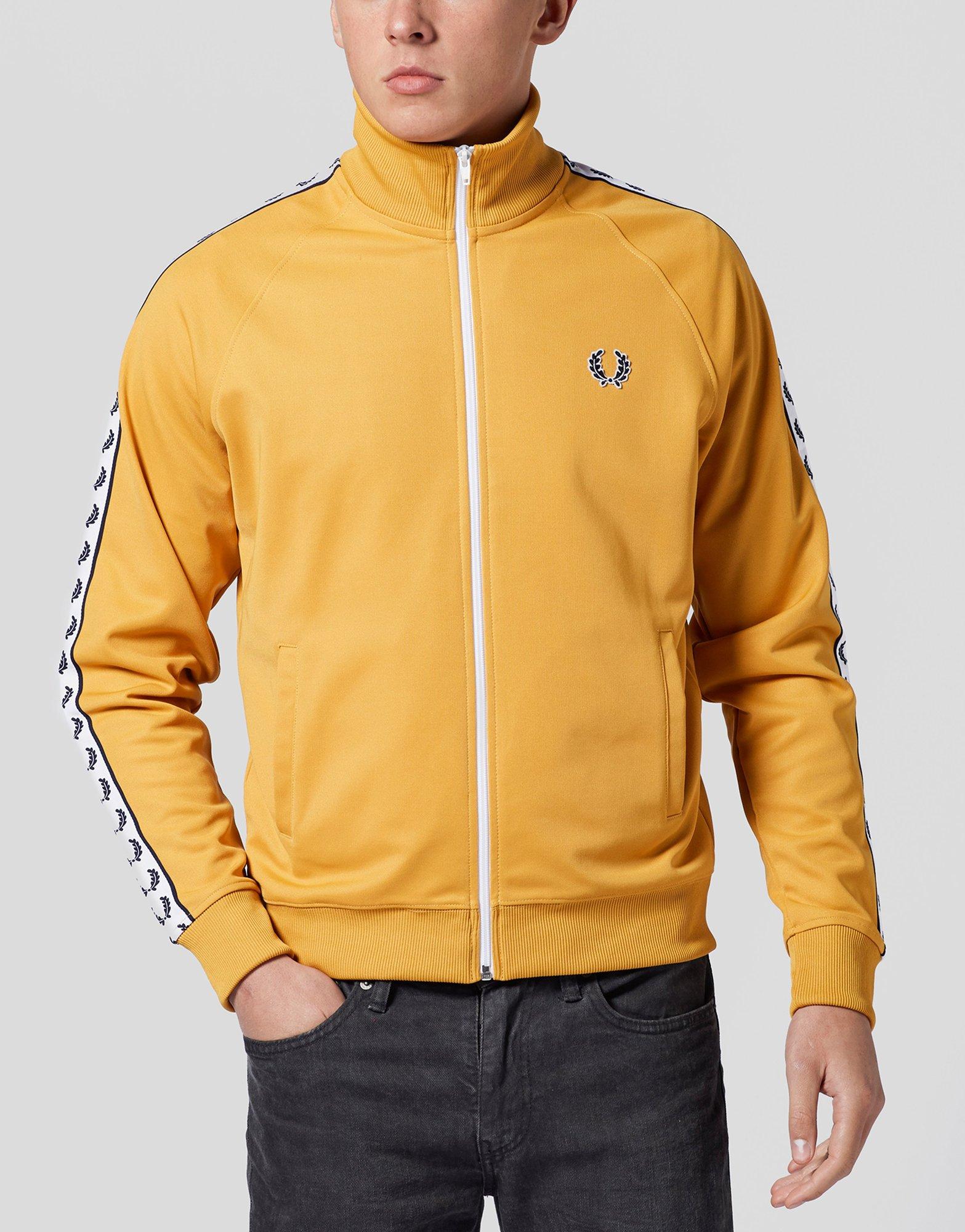 fred perry yellow track jacket