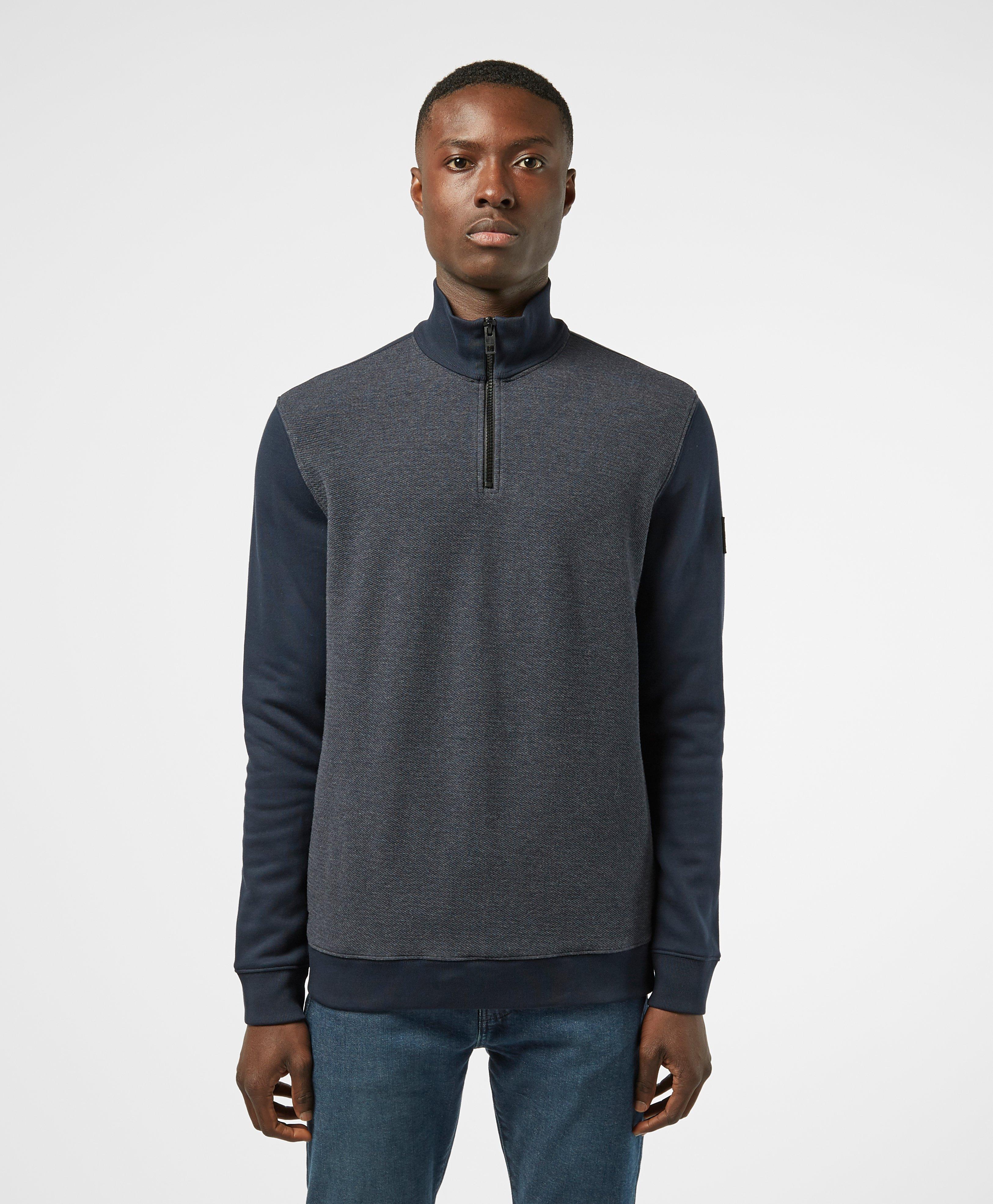 boss half zip sweatshirt