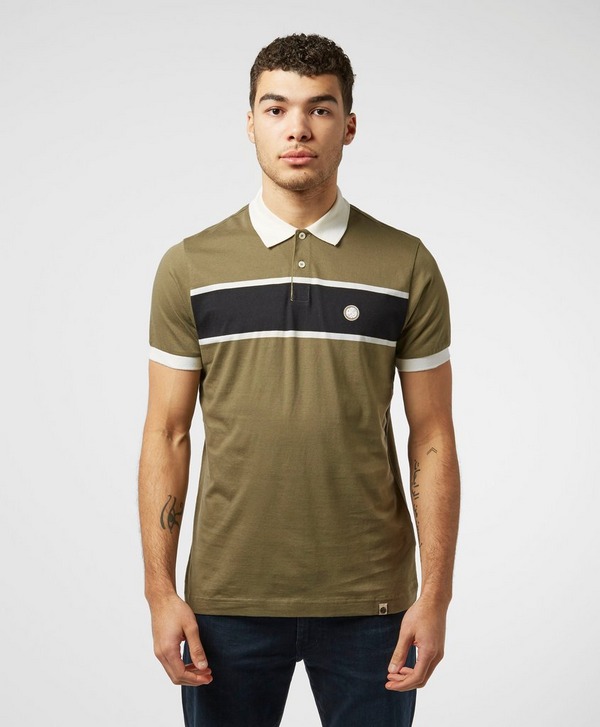 Pretty Green Cut and Sew Short Sleeve Polo Shirt - Exclusive