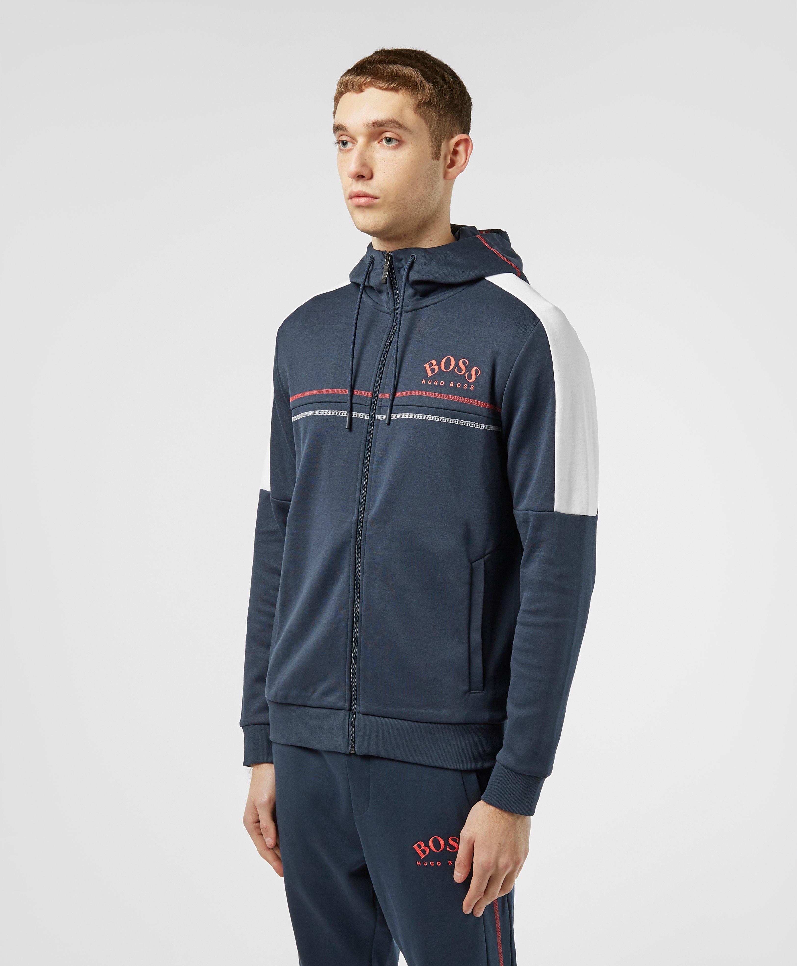 boss saggy full zip hoodie