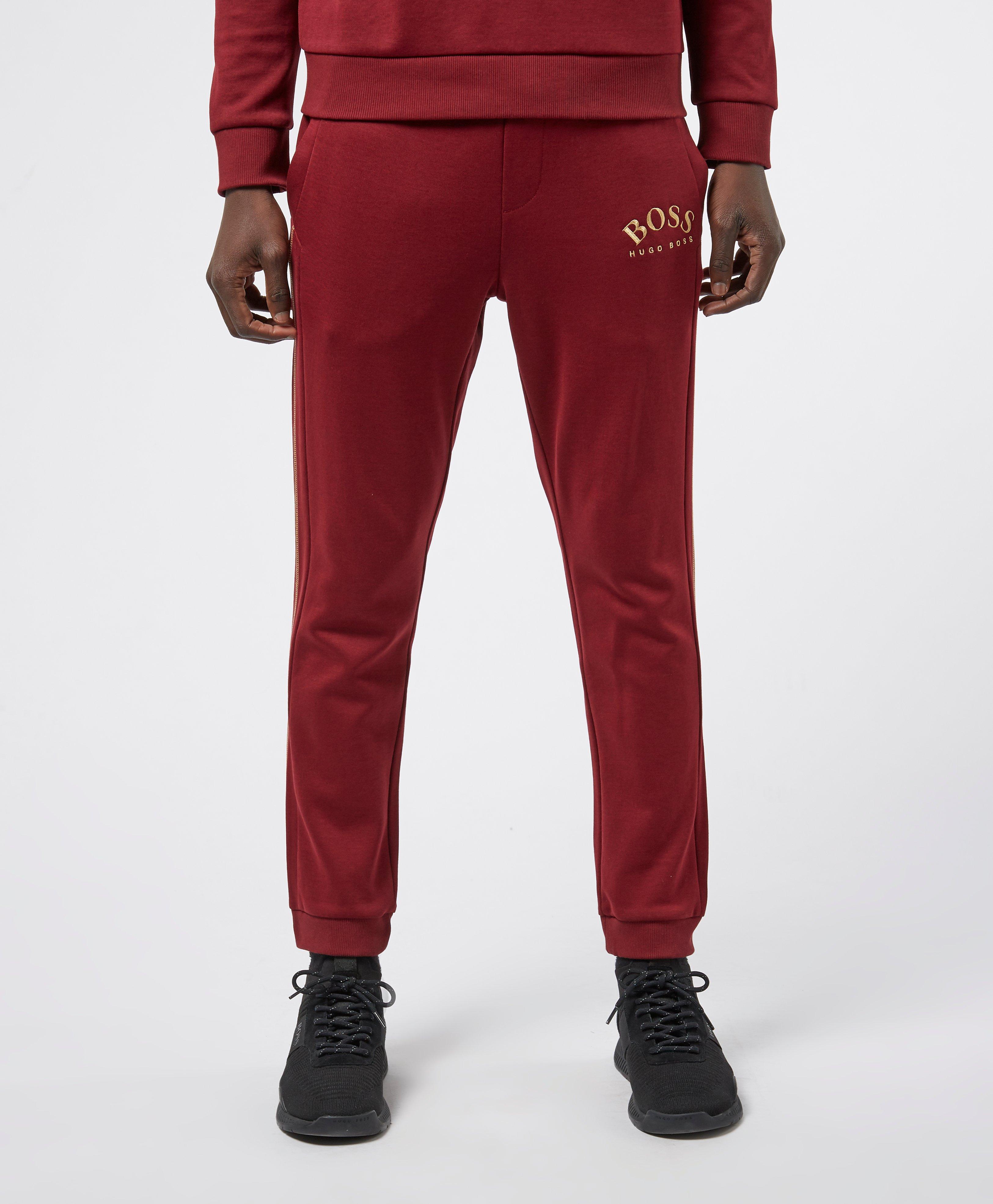 red hugo boss tracksuit