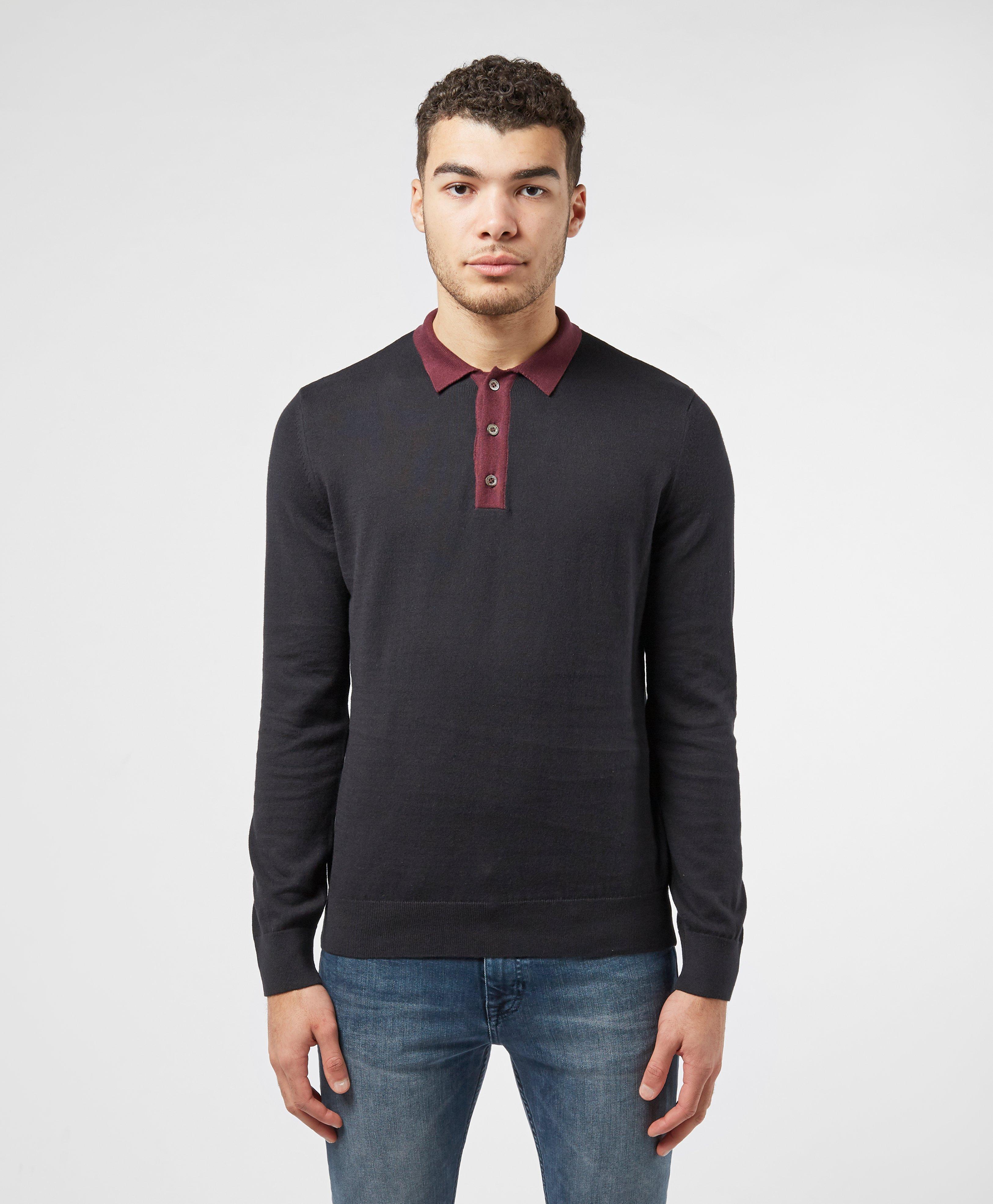 barbour long sleeve polo shirt
