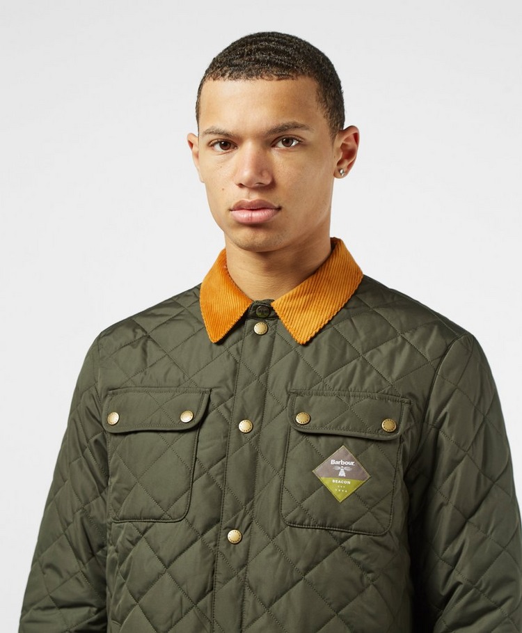 barbour beacon hooded bedale quilted jacket black