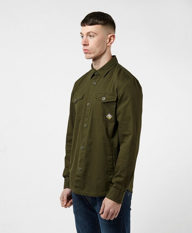 barbour twill overshirt