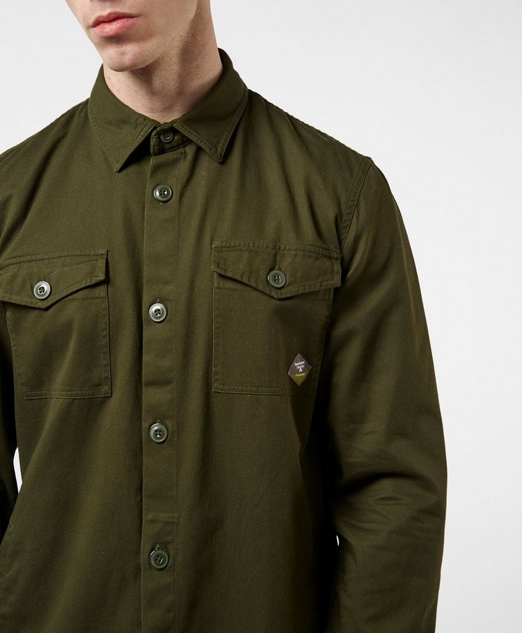 barbour twill overshirt