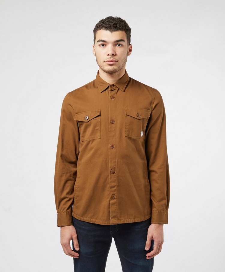 barbour twill overshirt