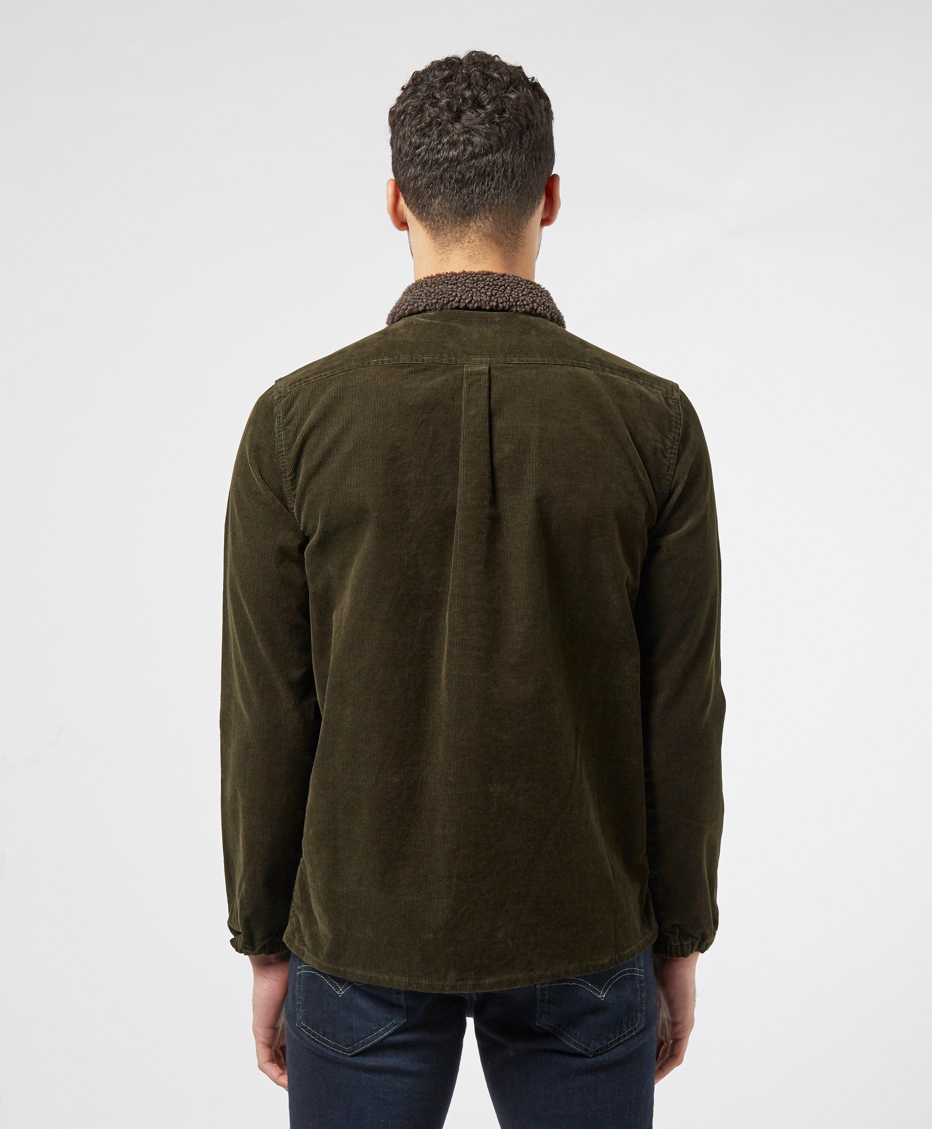 barbour cord overshirt