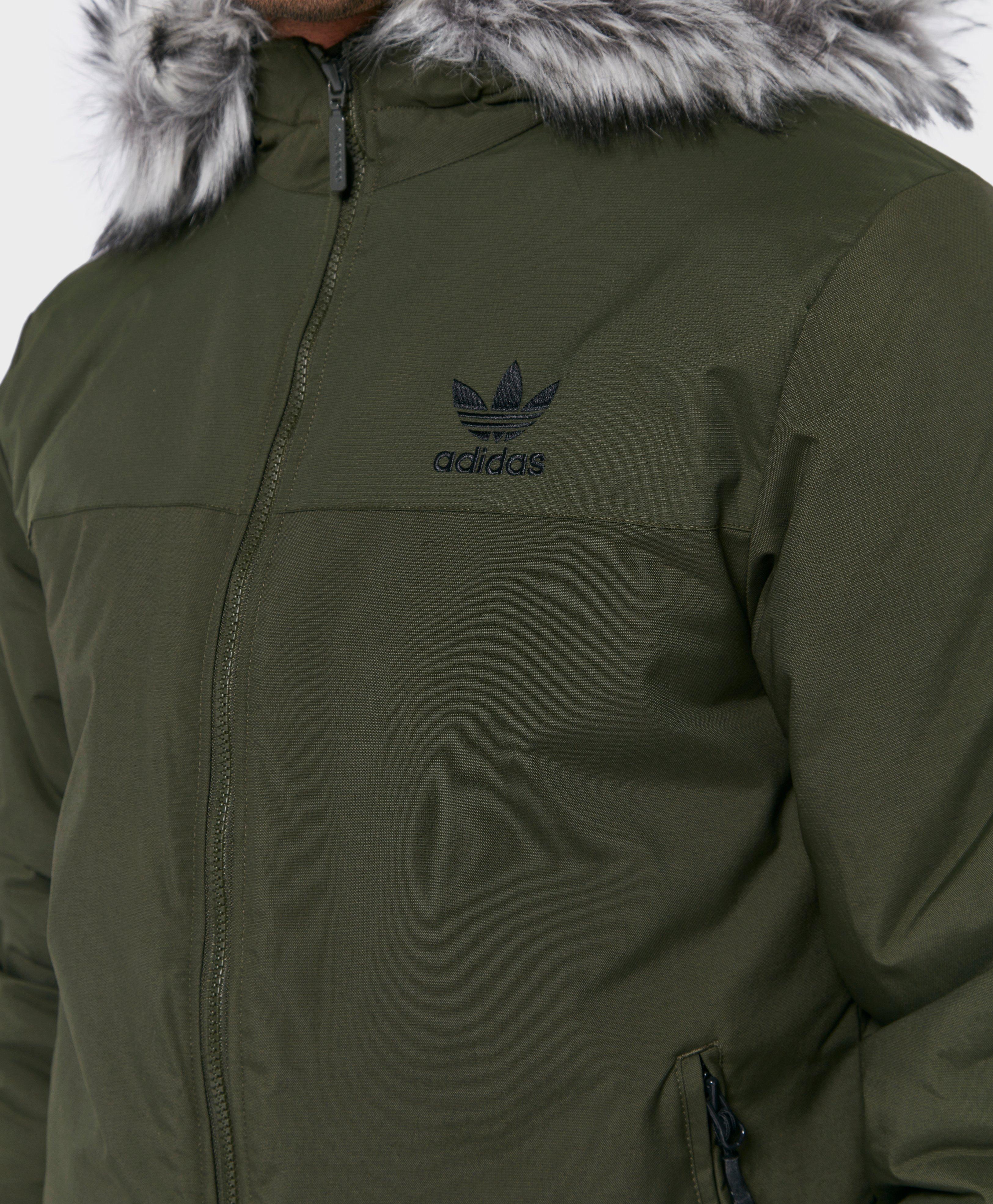 adidas trefoil parka