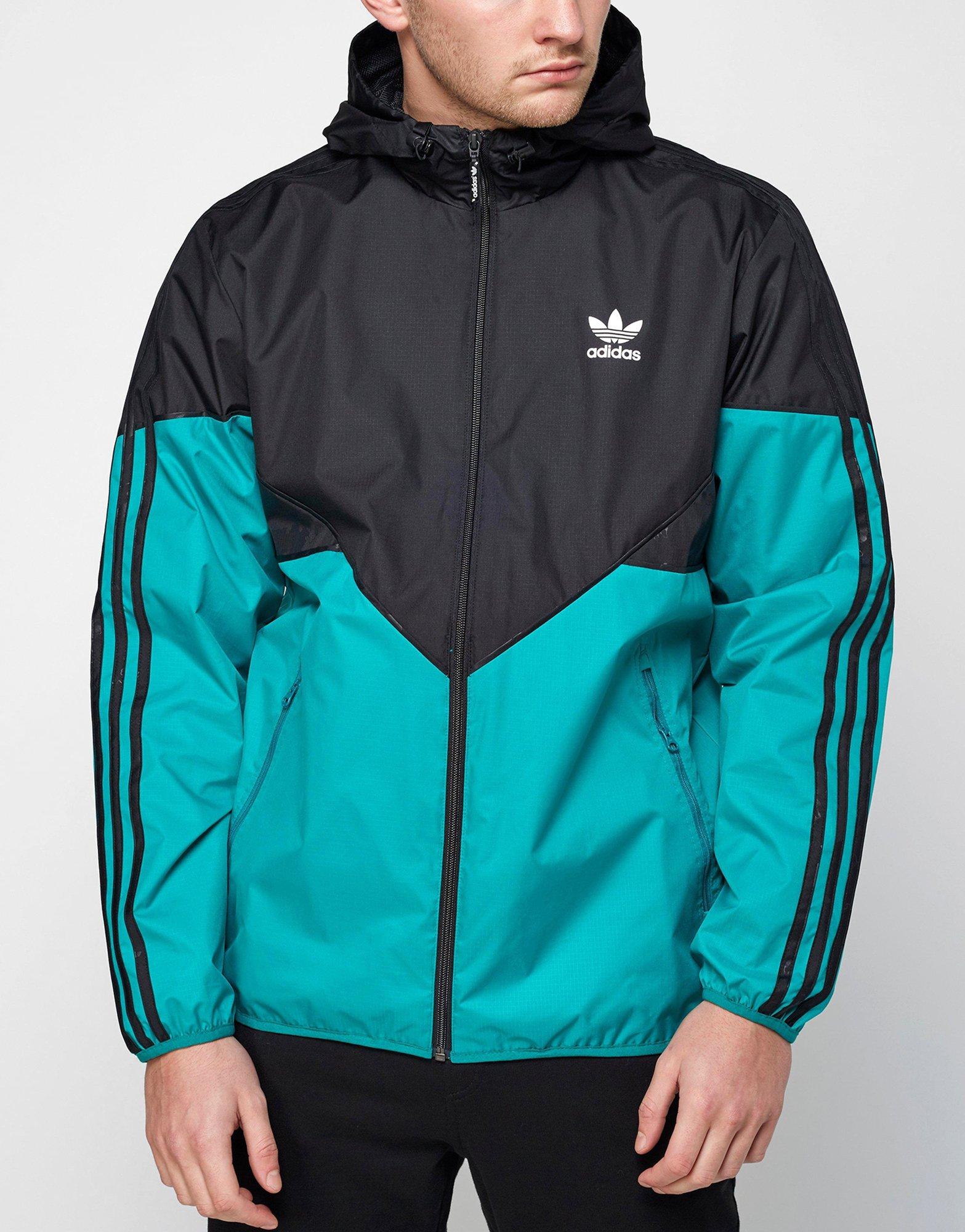 green adidas windbreaker