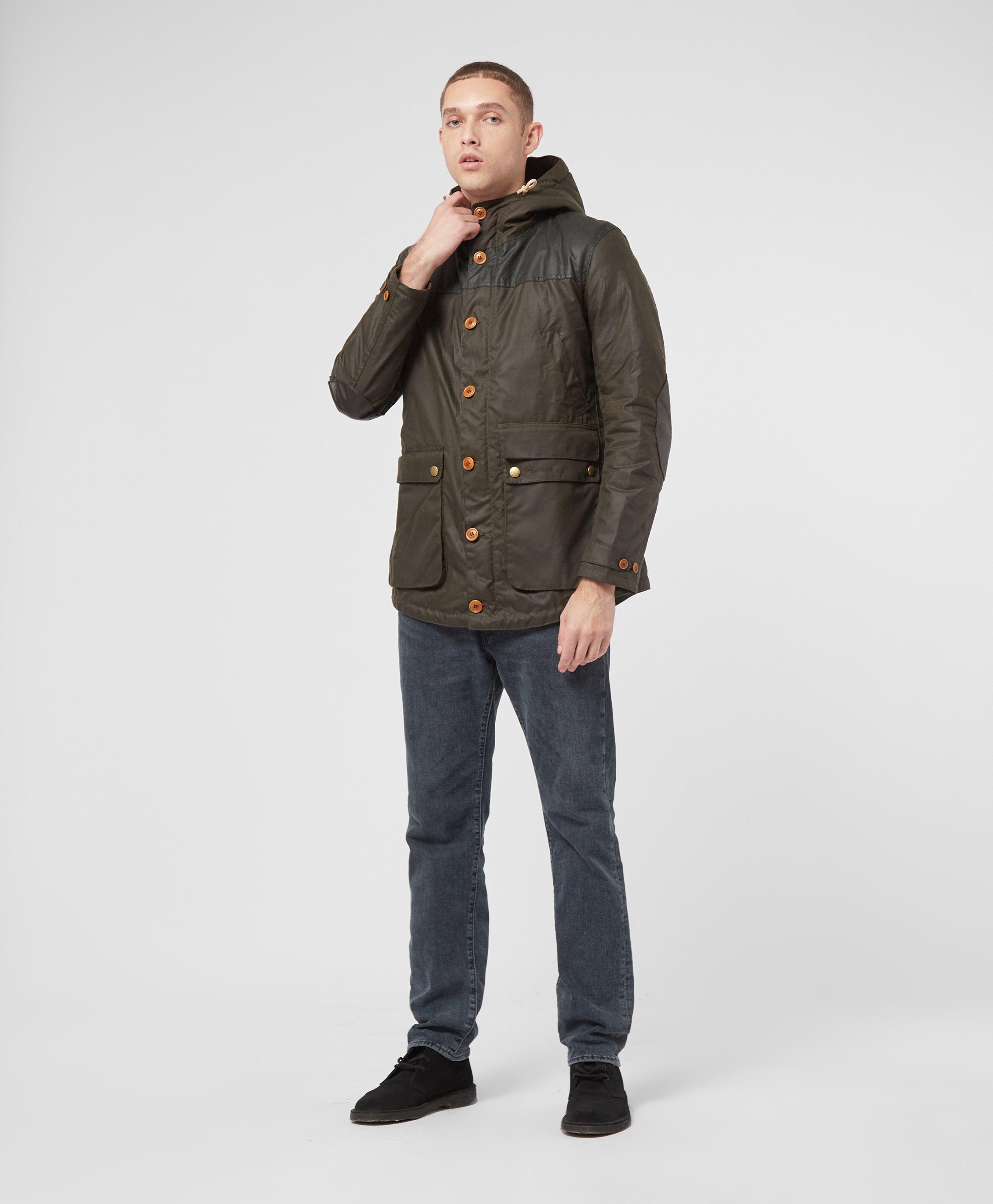 barbour game hood padded parka