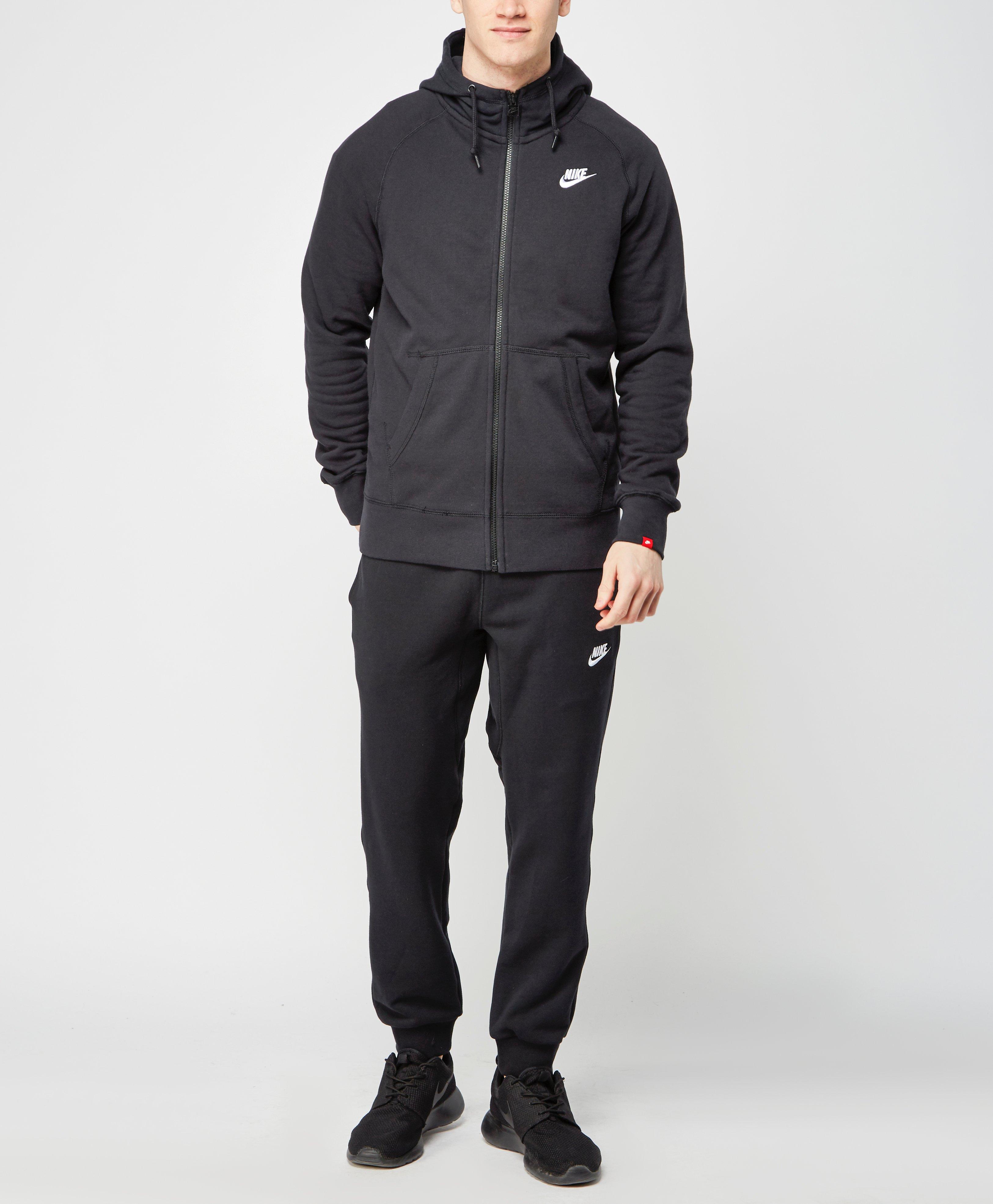 nike aw77 cuffed sweatpants black