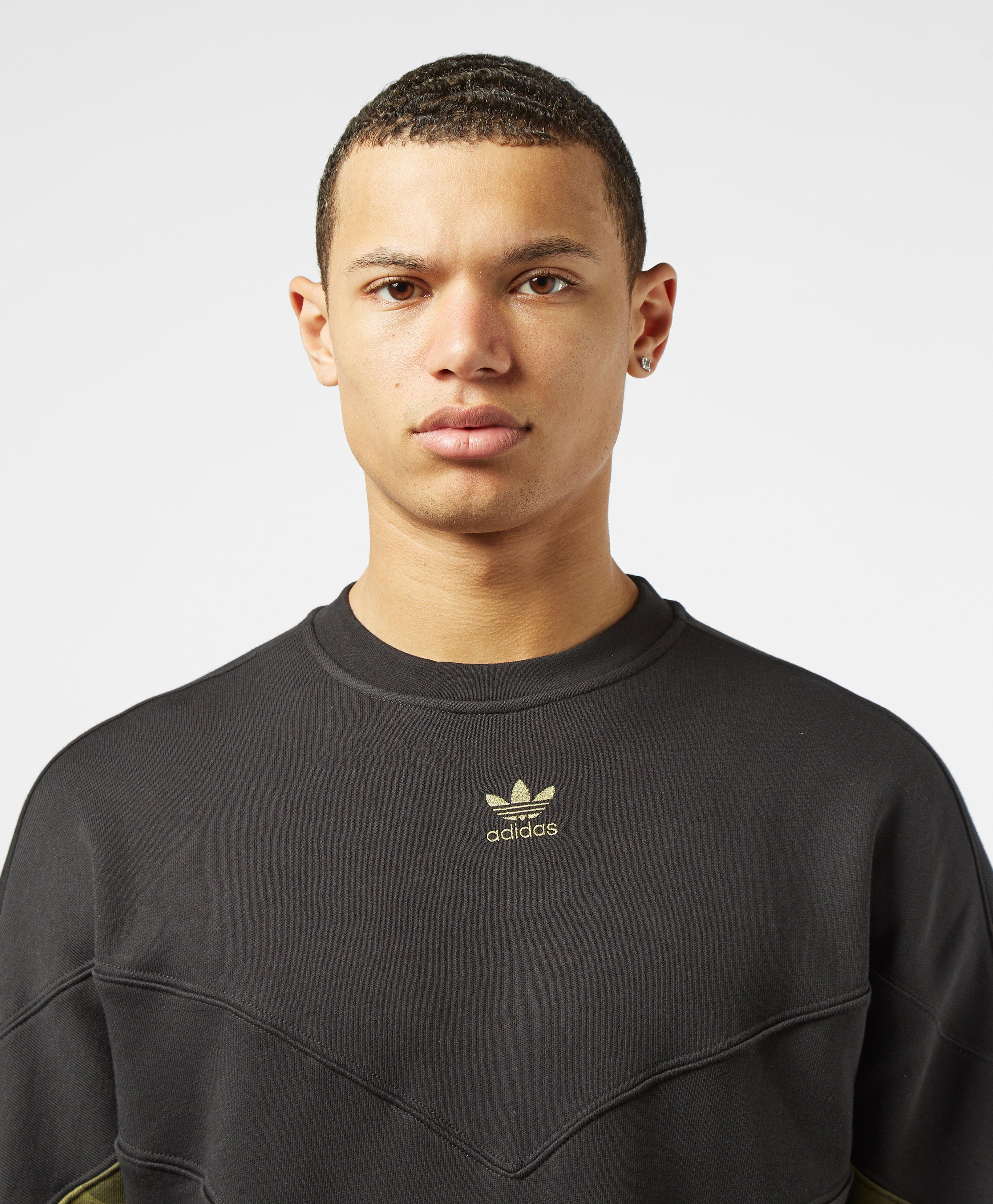 adidas essentials camo crew sweat