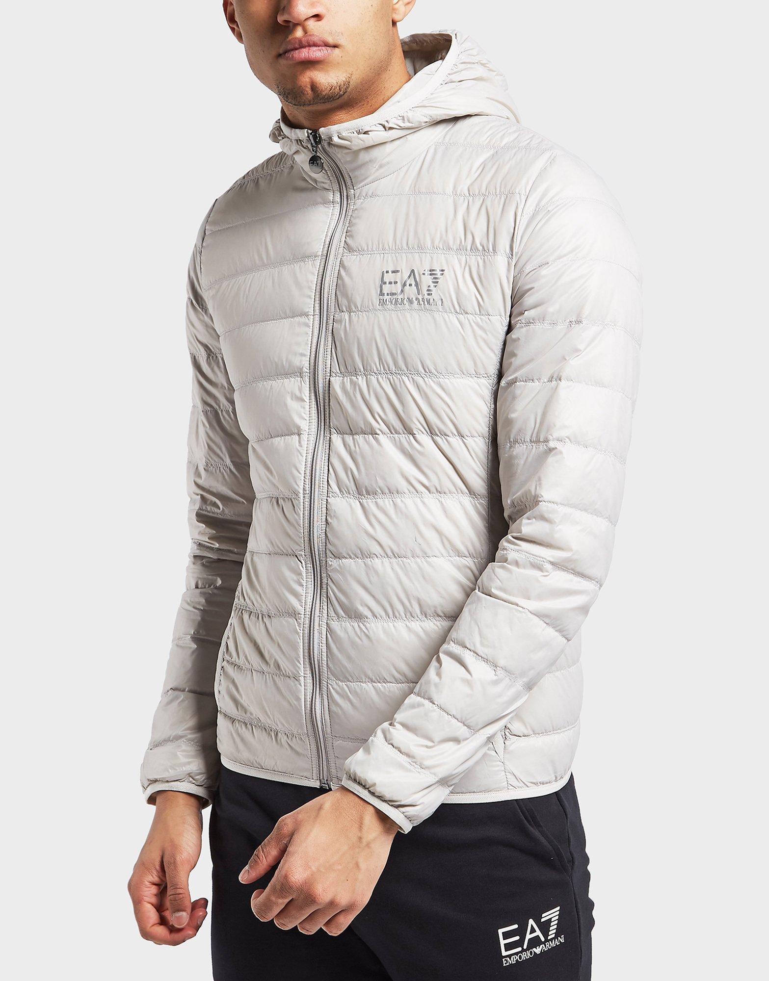 grey ea7 coat
