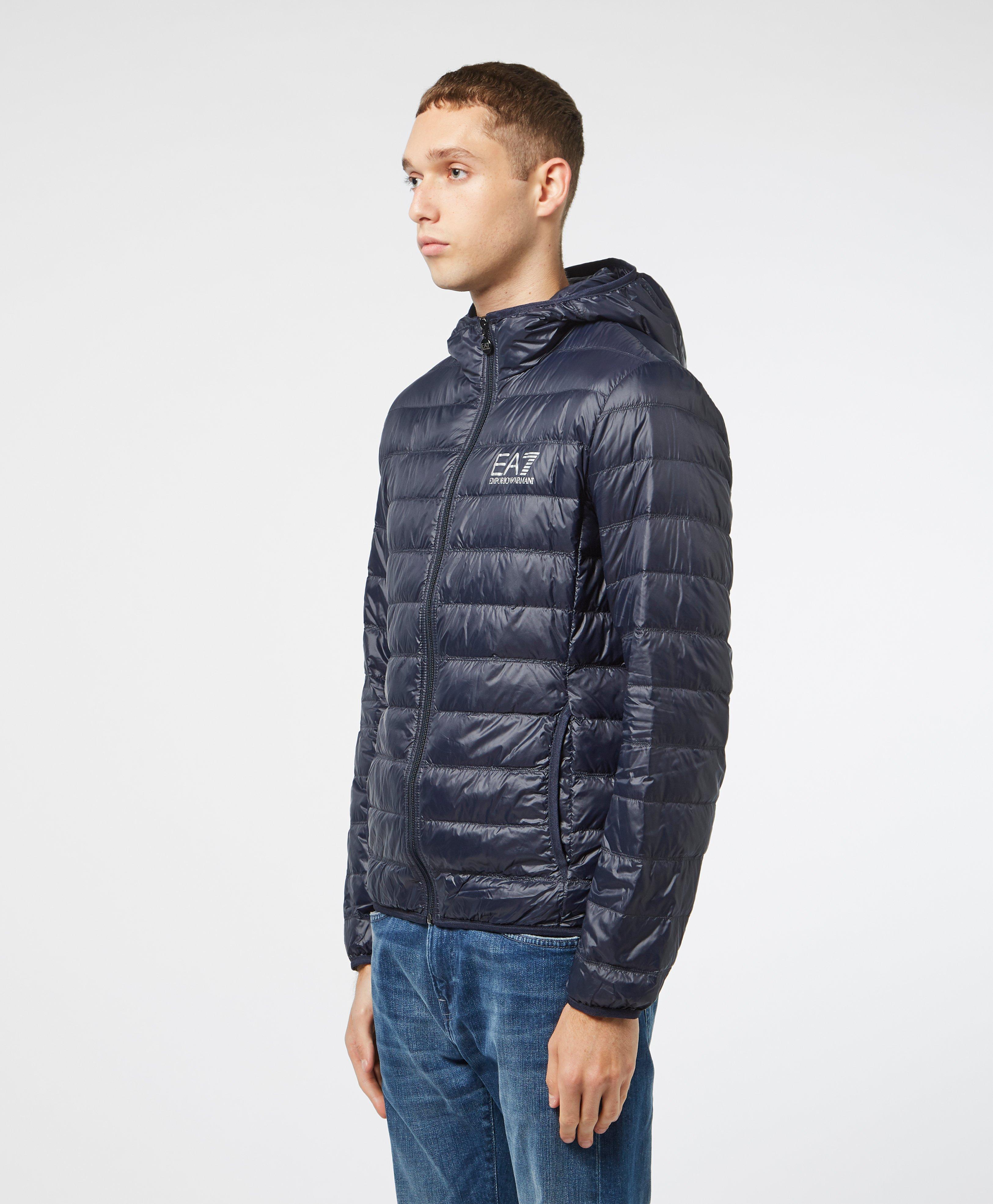 ea7 bubble jacket blue