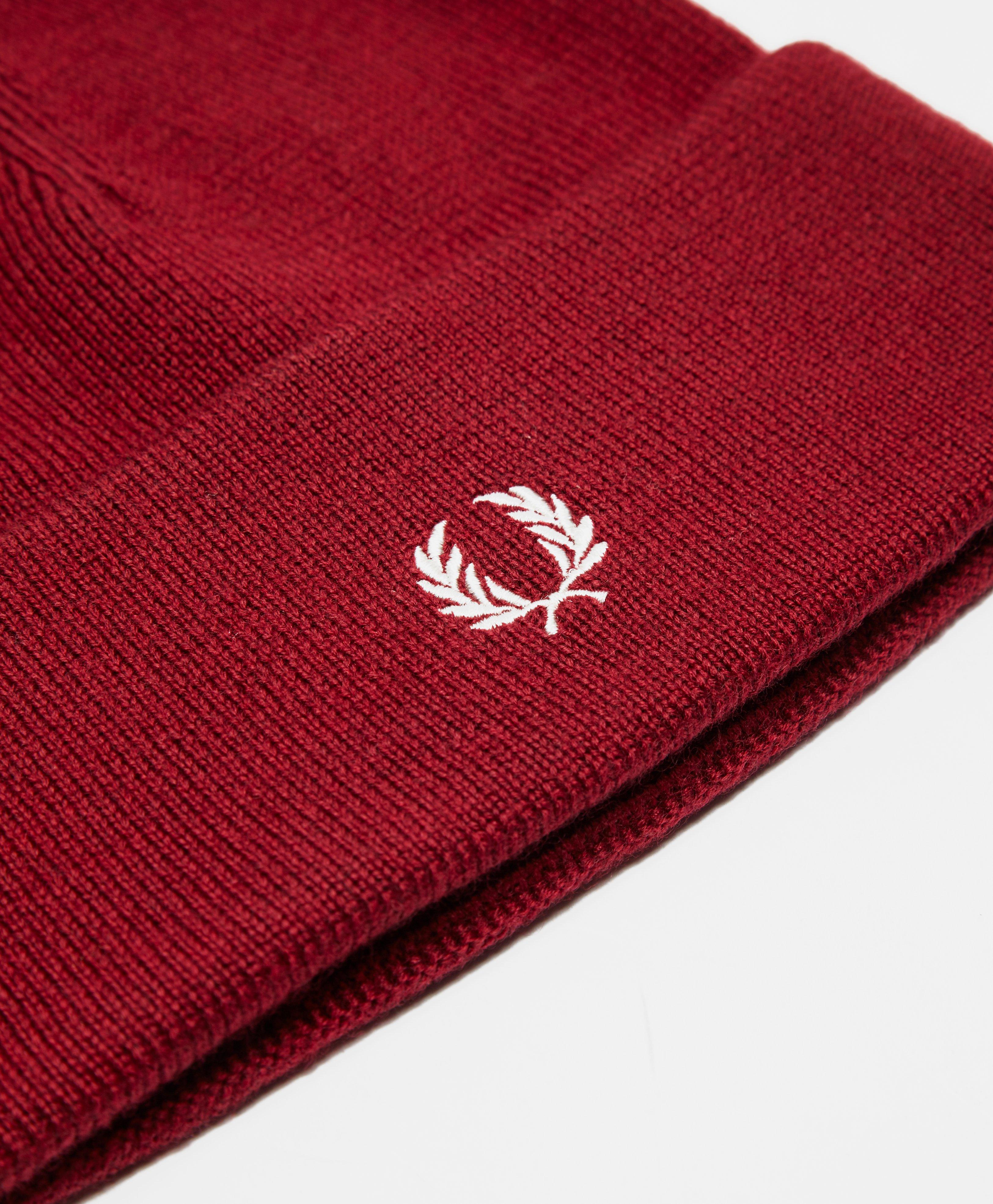 fred perry merino wool beanie