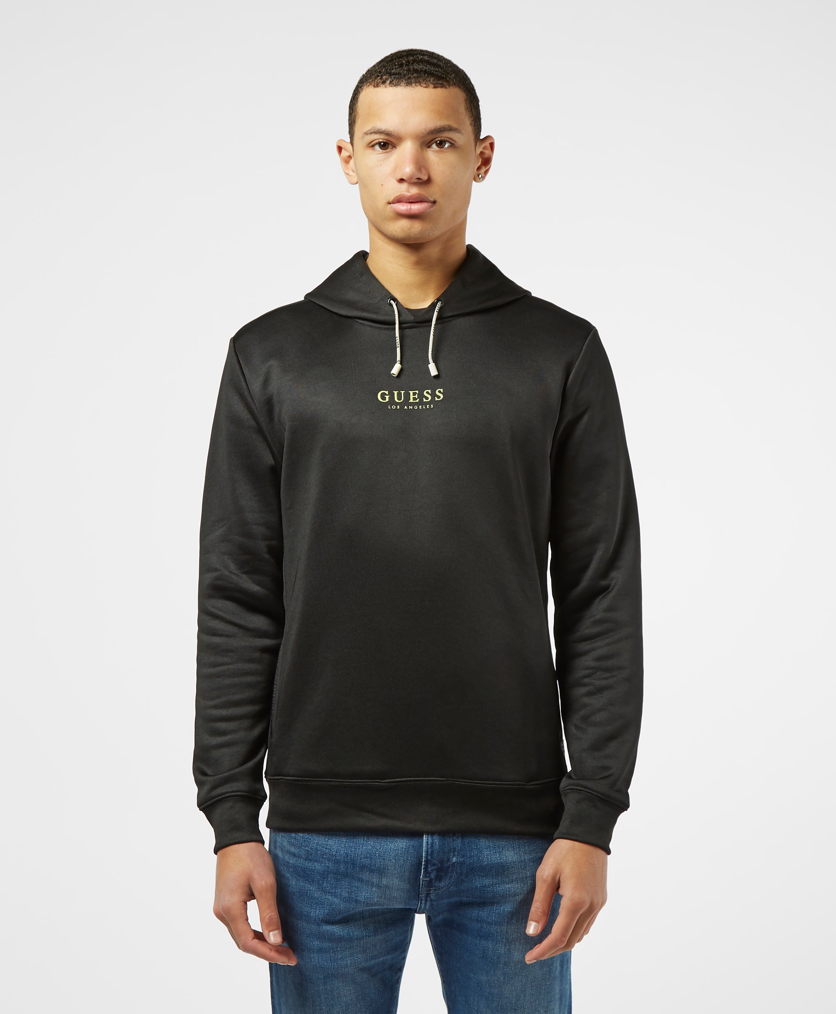 guess high build triangle overhead hoodie