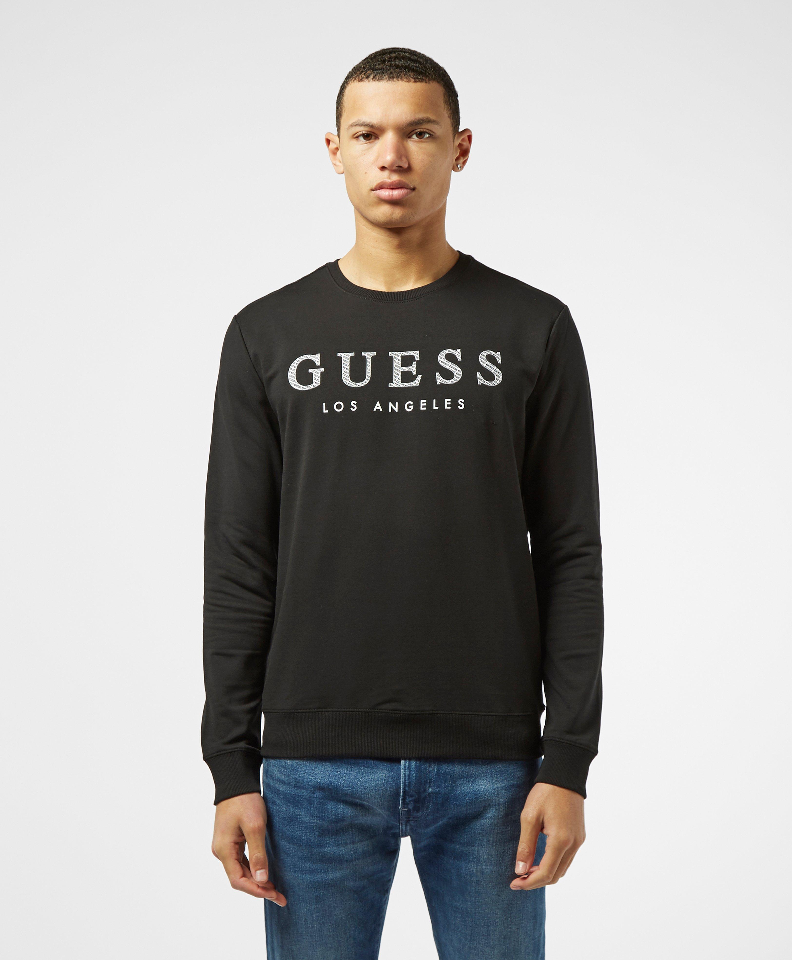 guess embossed logo sweatshirt