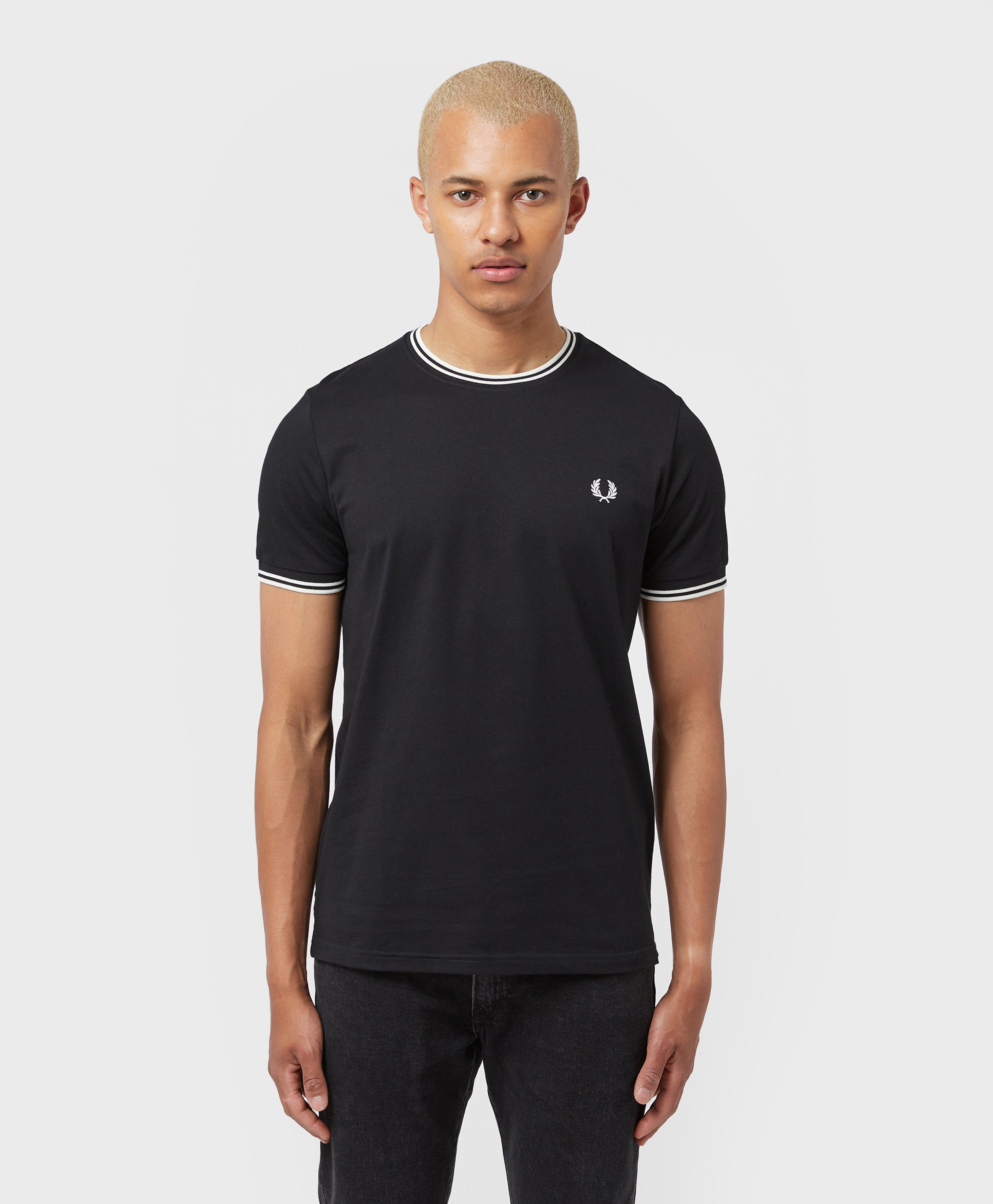 fred perry tipped ringer t shirt