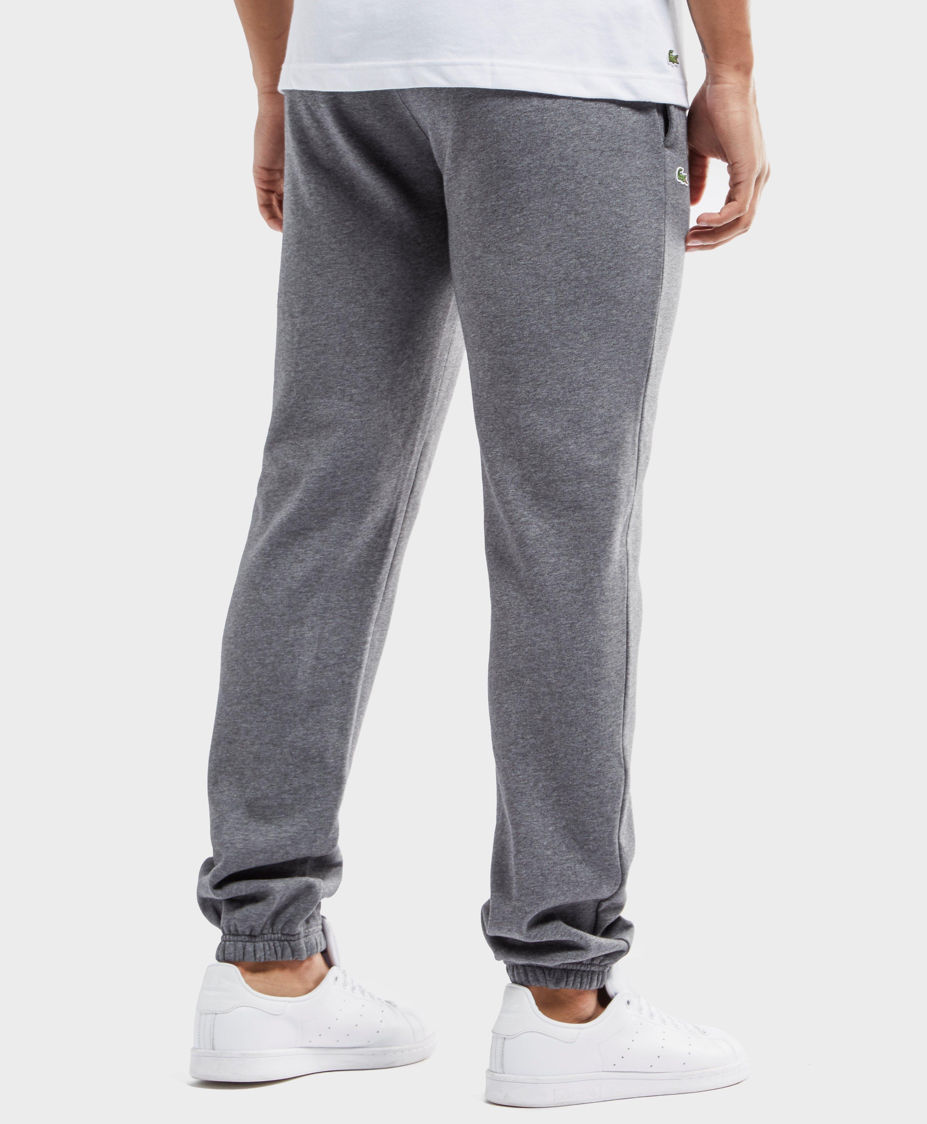 lacoste cuffed fleece track pants