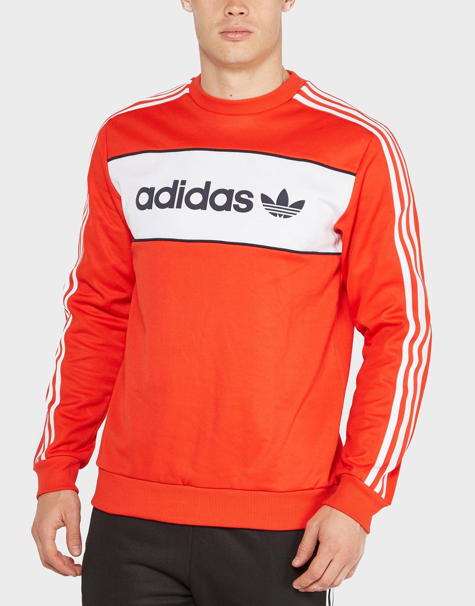 adidas originals block crew sweatshirt