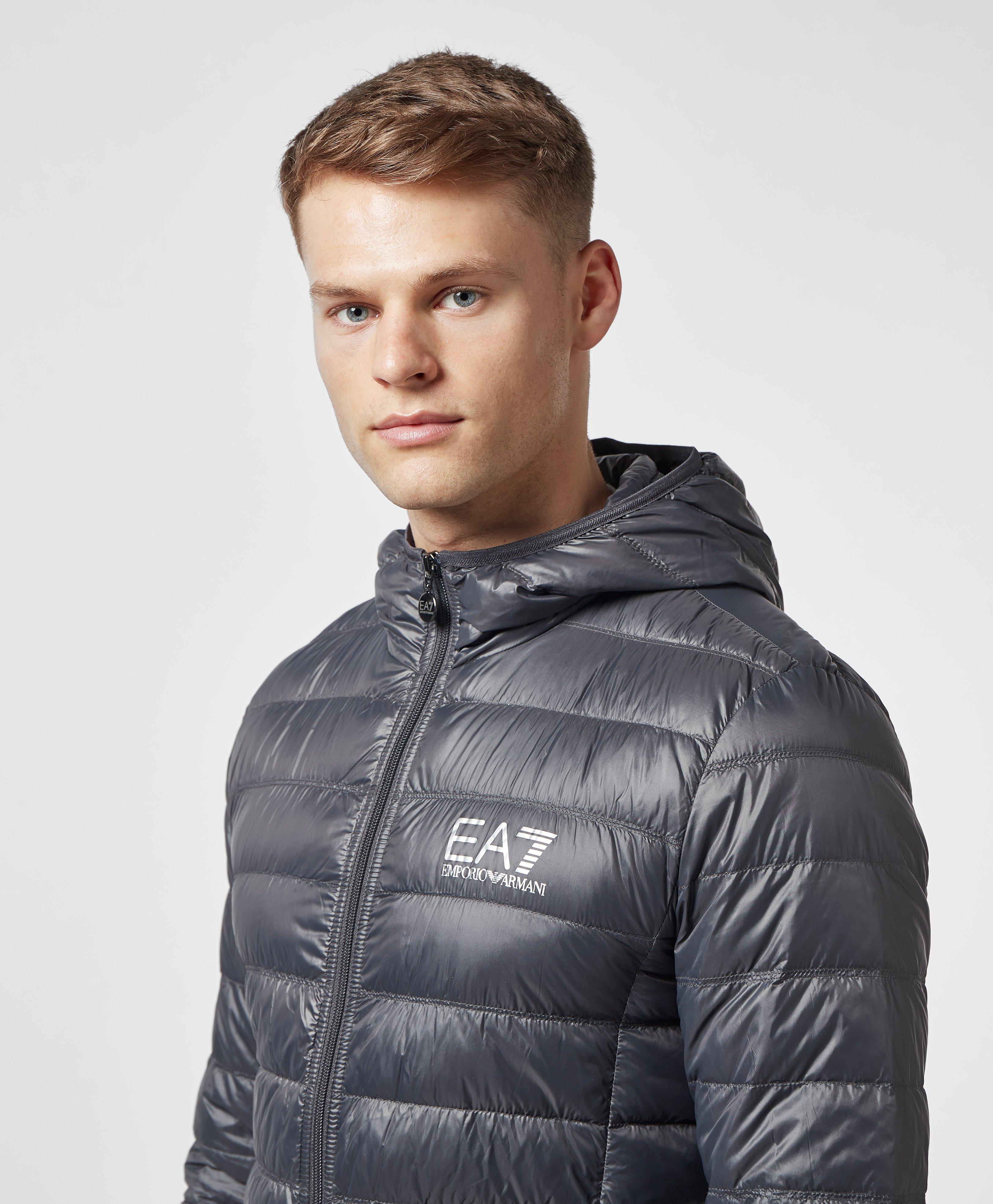 ea7 bubble jacket black