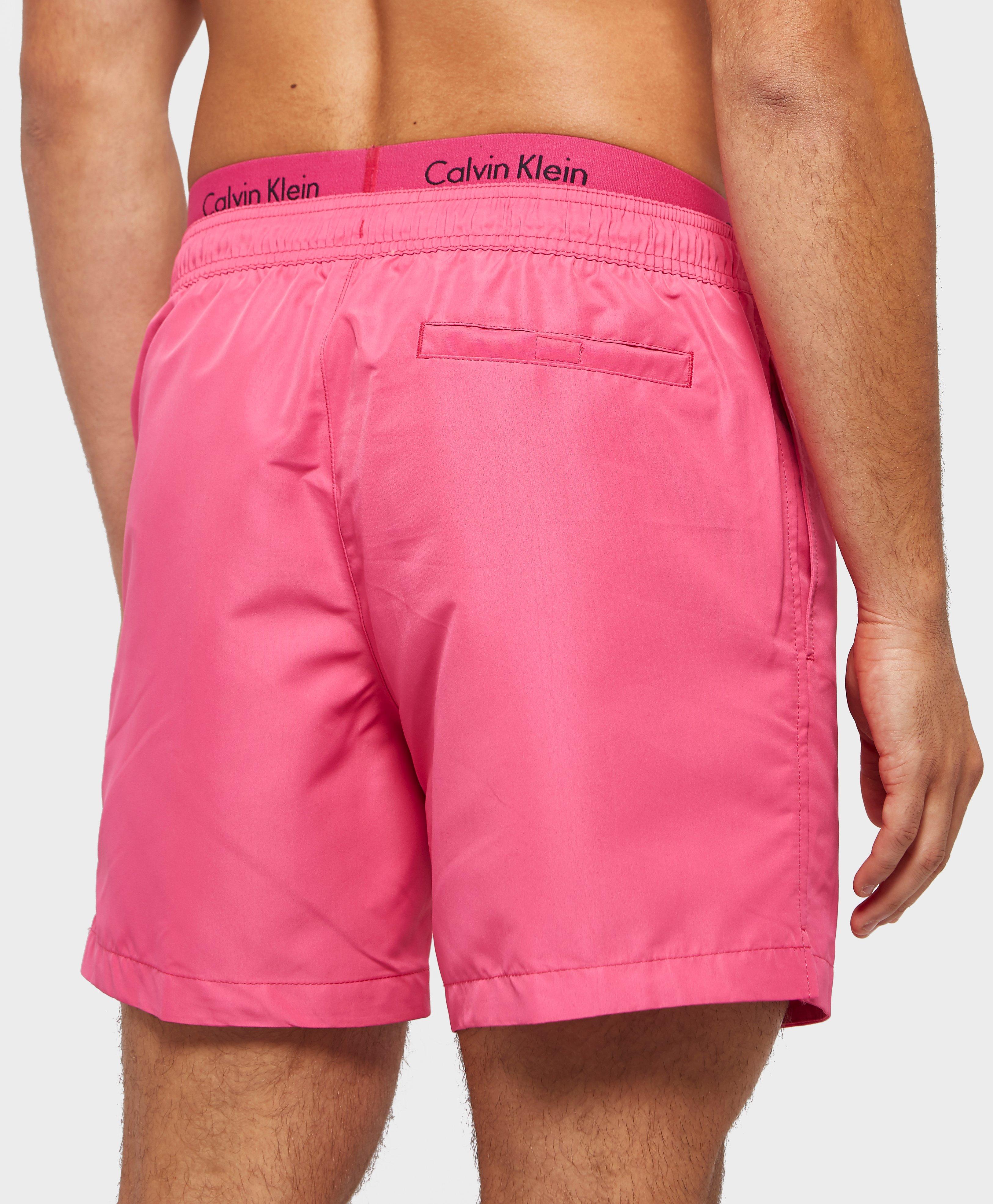 pink calvin klein swim shorts