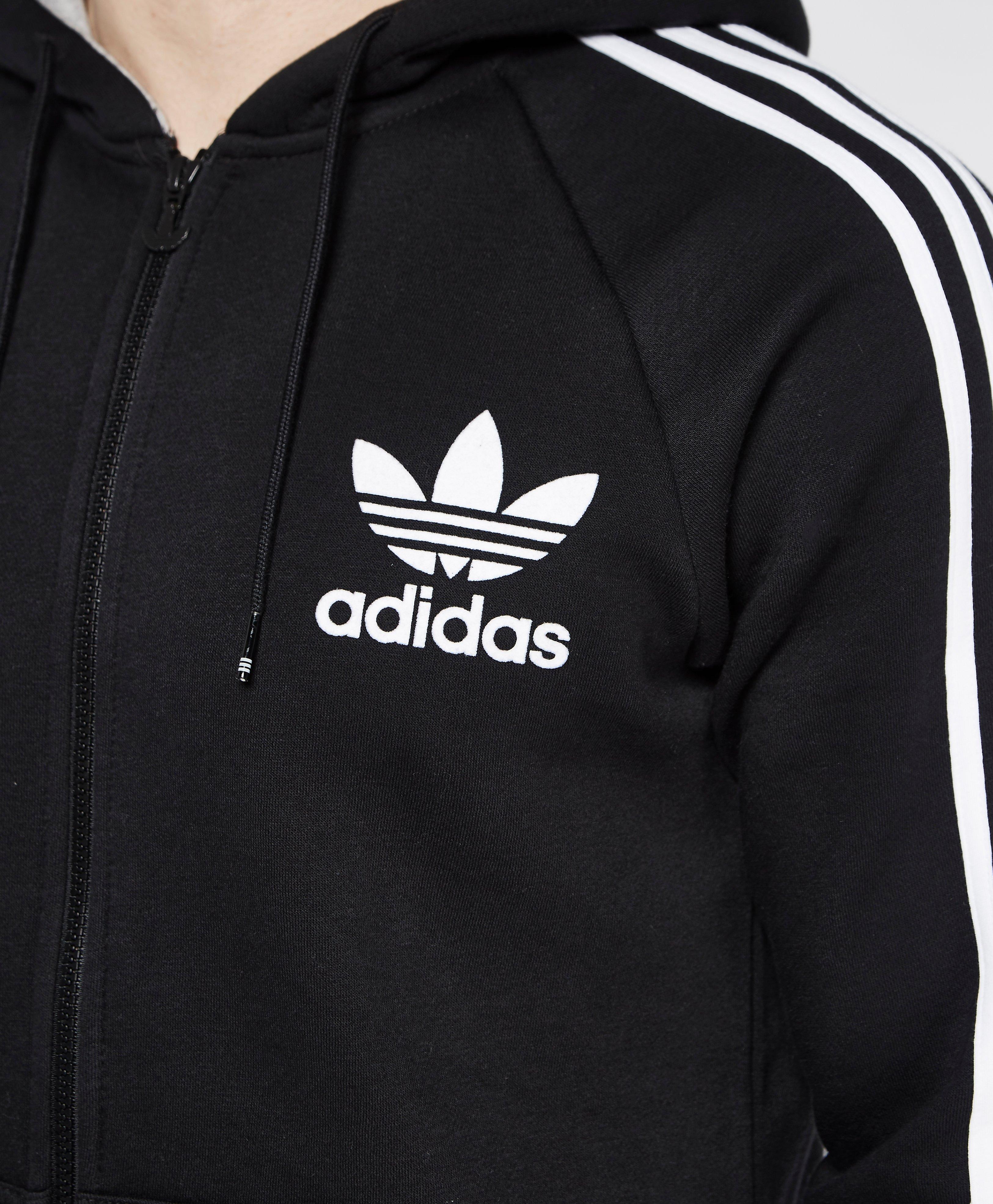 black adidas zip hoodie