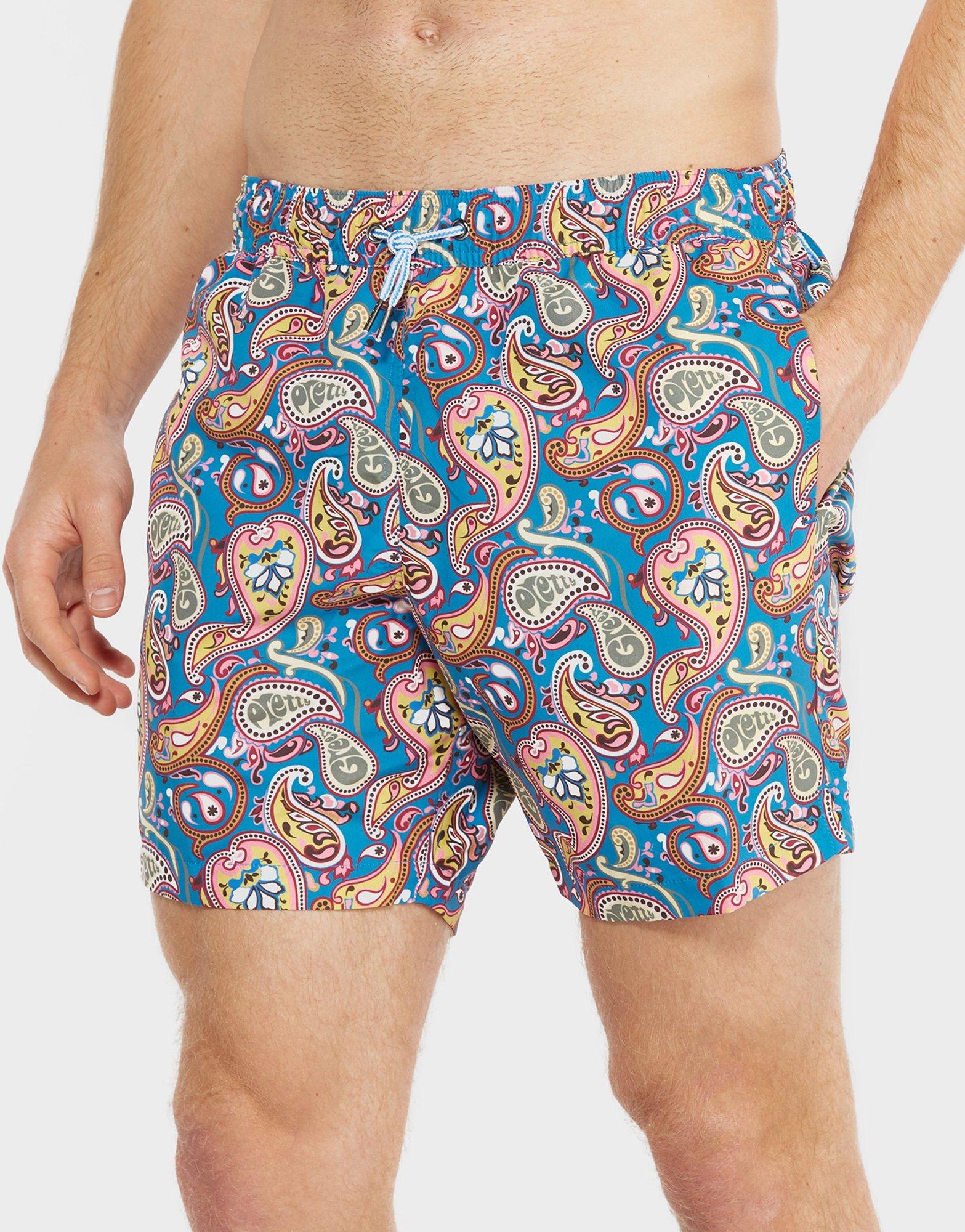 pretty green paisley shorts