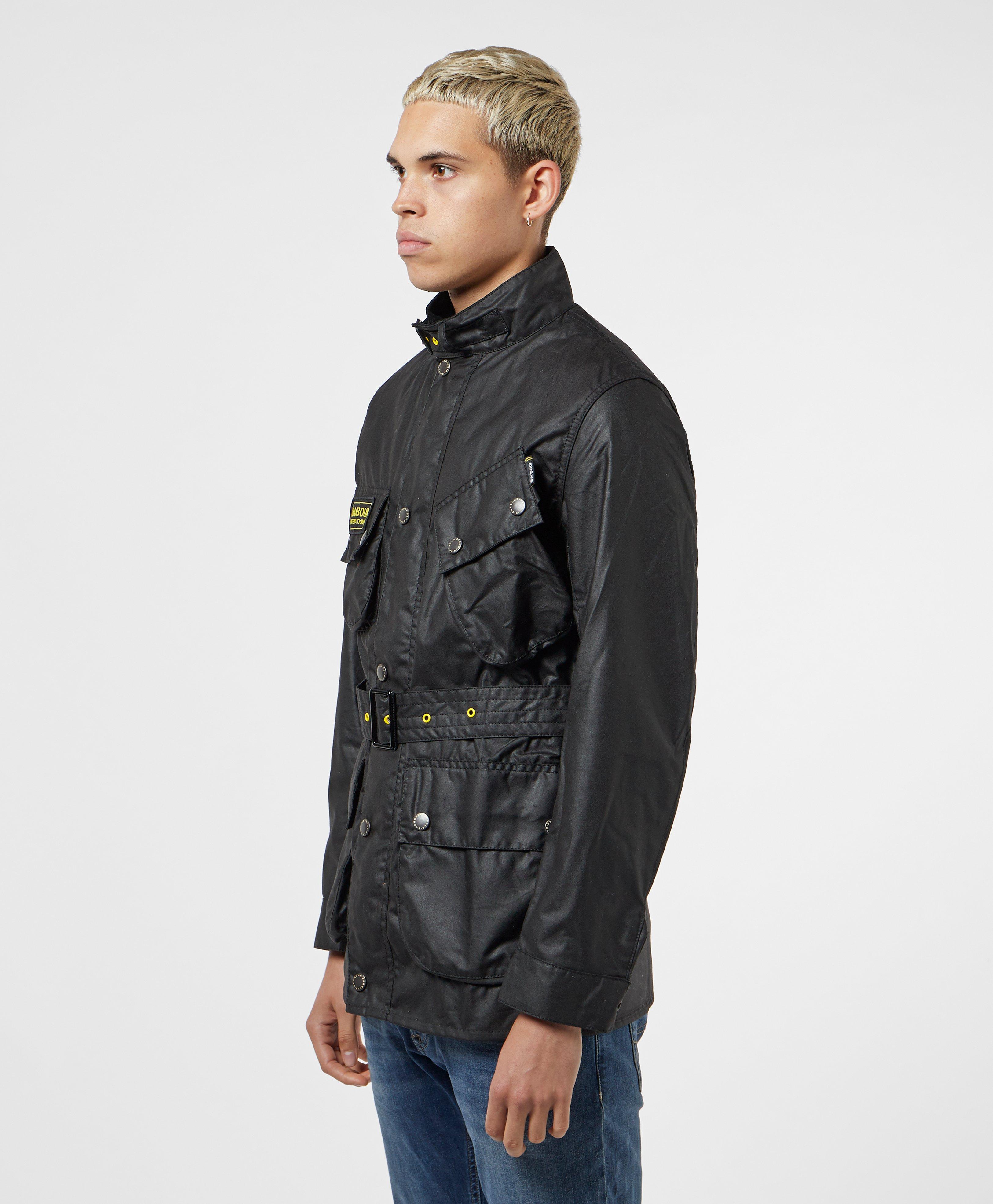 barbour international waxed jacket