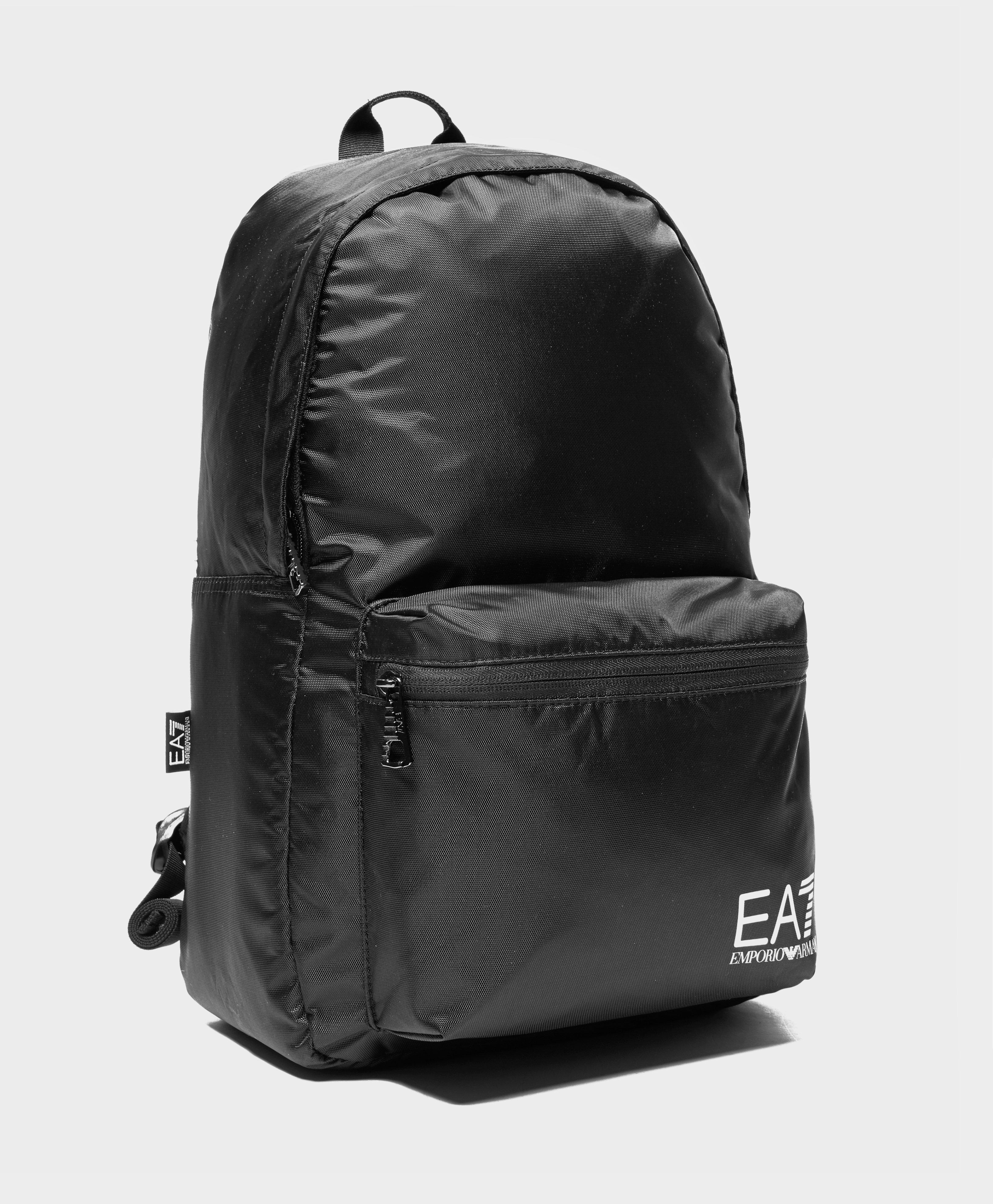 black armani backpack