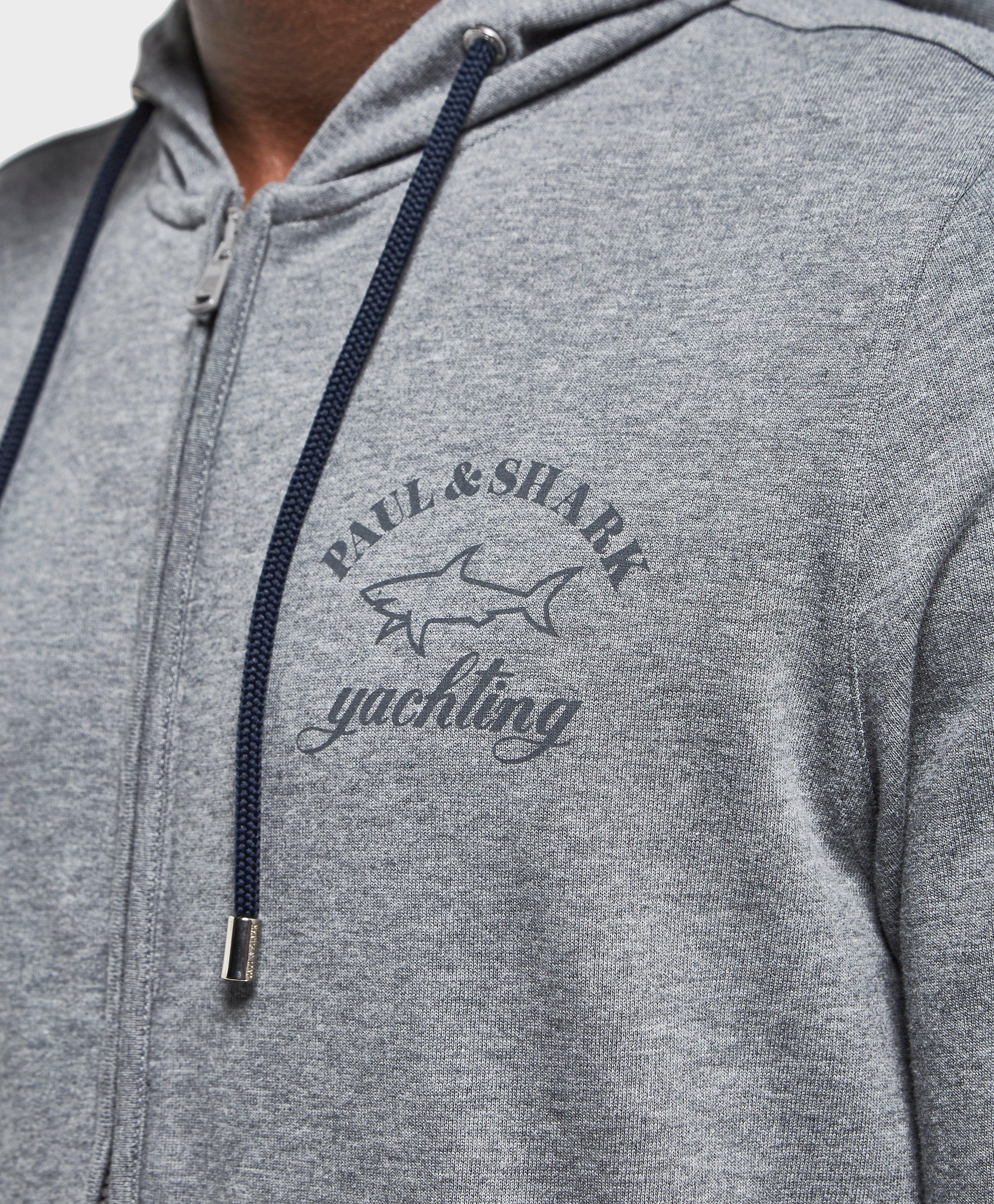 paul and shark hoodie grey