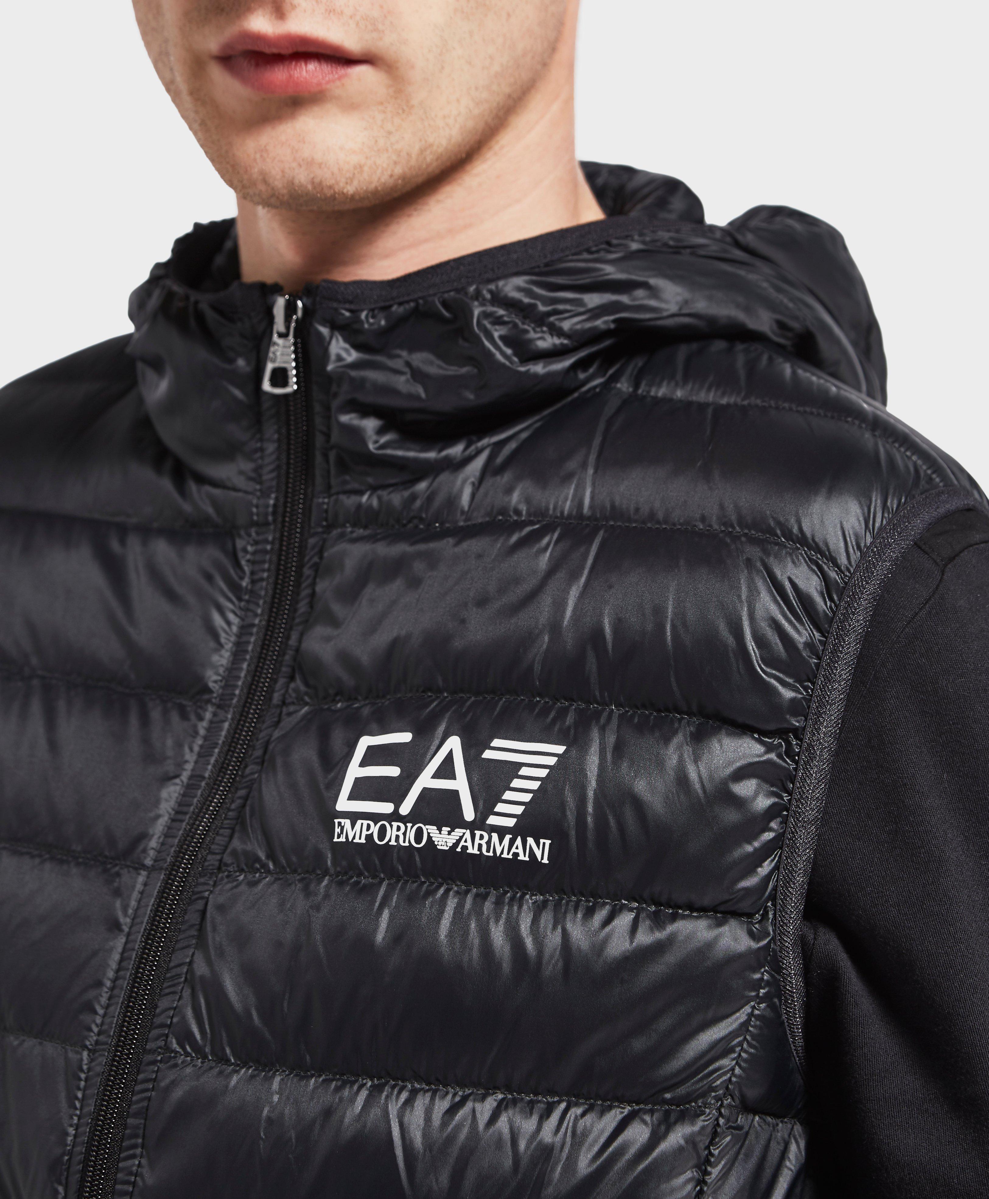 ea7 core hooded padded gilet